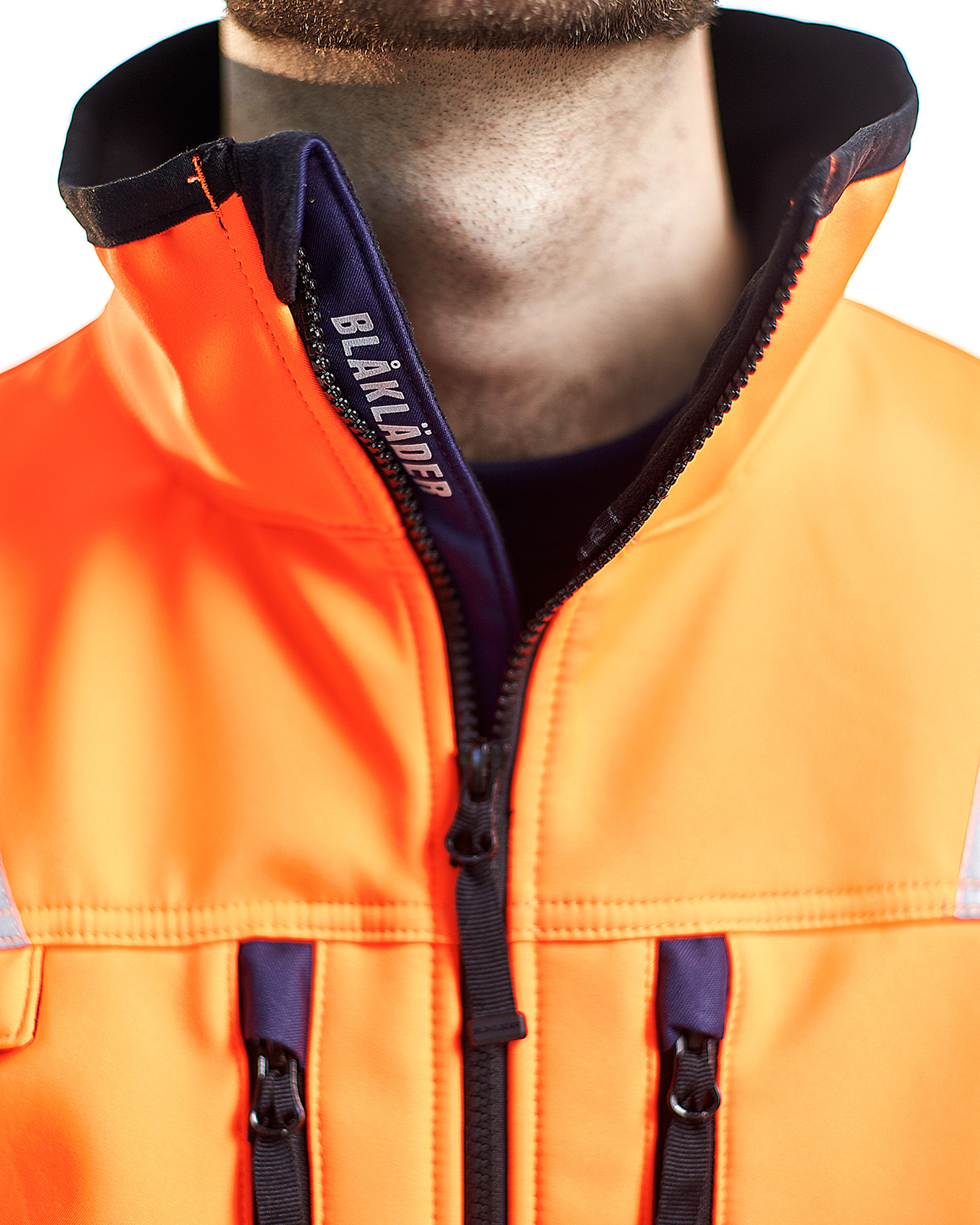 Veste softshell haute-visibilité 4900 Orange fluo/Marine Blaklader - 490025175389