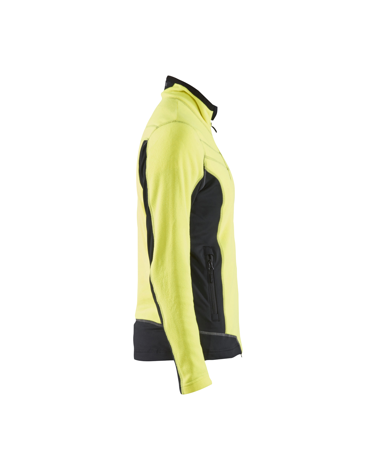 Veste micropolaire femme 4924 Jaune fluo/Noir Blaklader - 492410103399