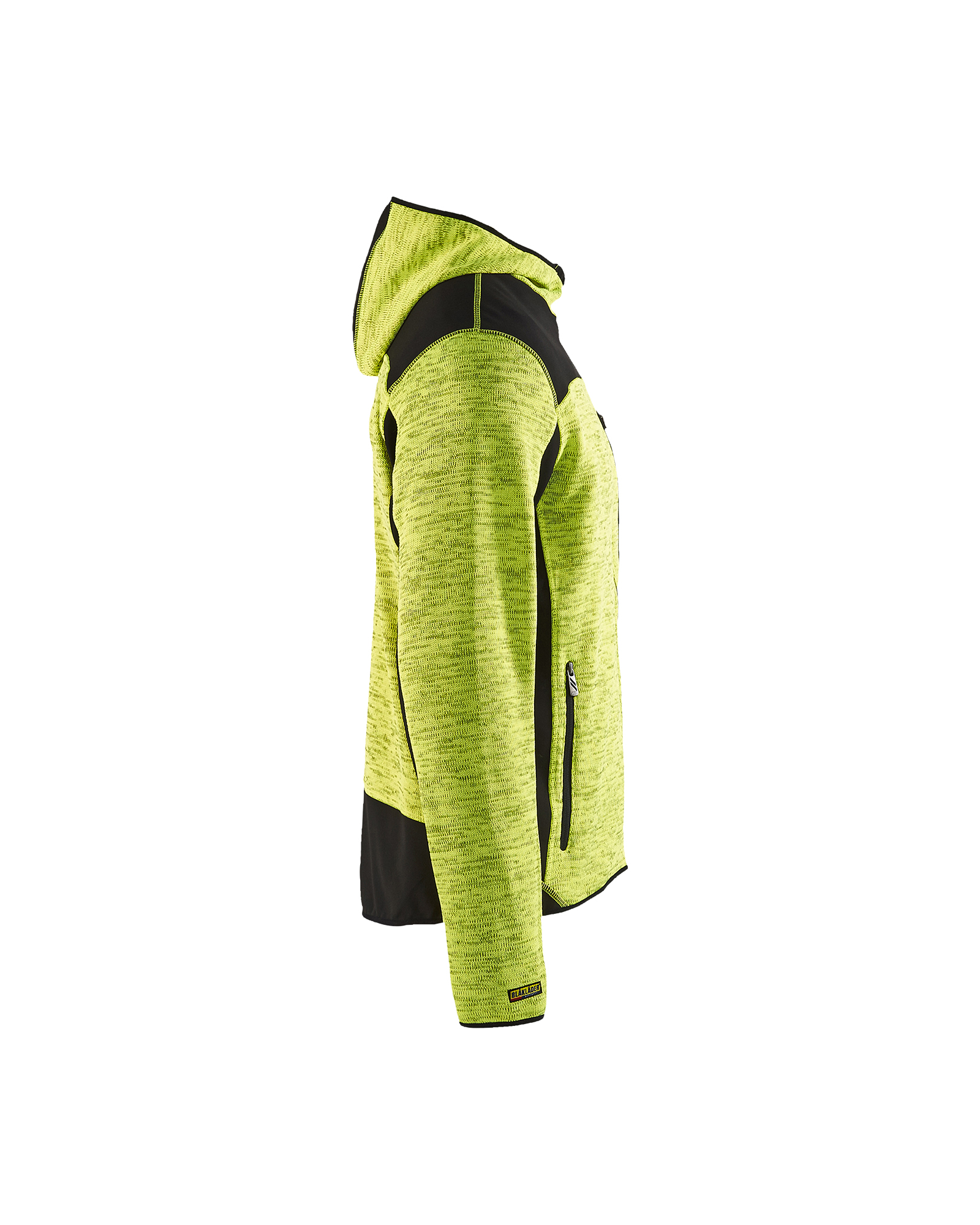 Veste tricotée à capuche 4930 Jaune fluo/Noir Blaklader - 493021173399