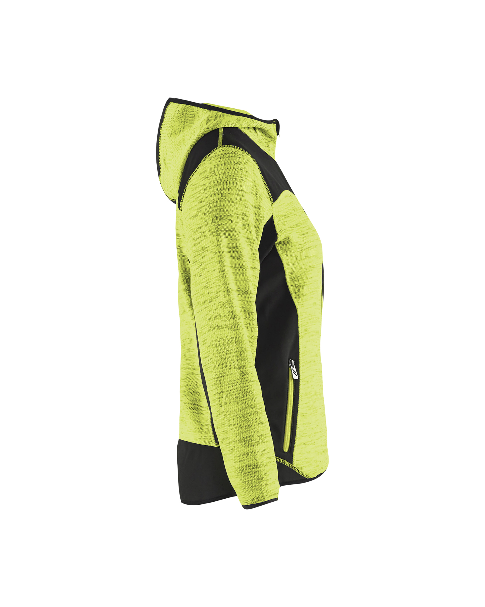 Veste tricotée à capuche femme 4931 Jaune fluo/Noir Blaklader - 493121173399