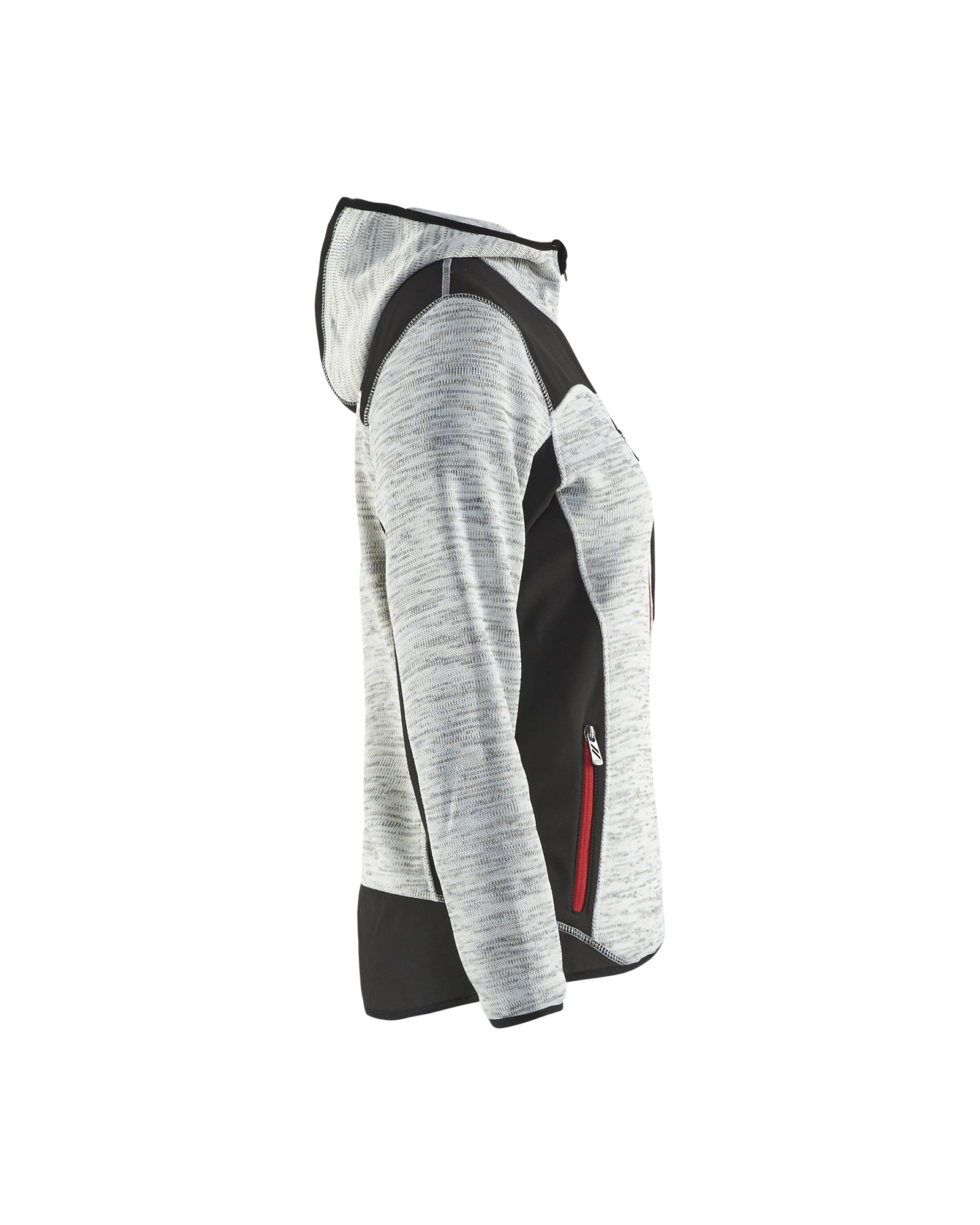 Veste tricotée à capuche femme 4931 Gris chiné/Noir Blaklader - 493121179099