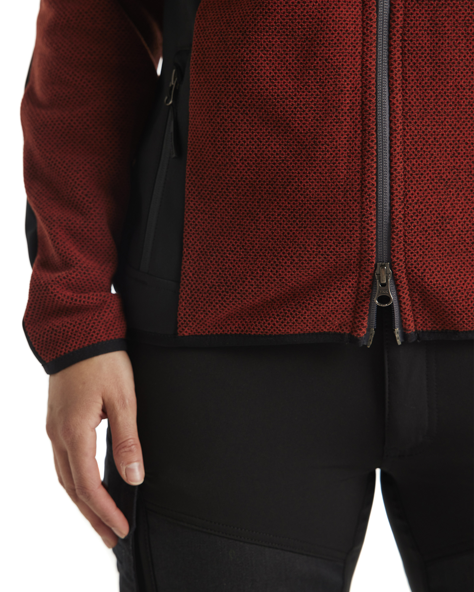 Veste tricotée avec softshell femme 5941 Rouge brique/Noir Blaklader - 594125365999