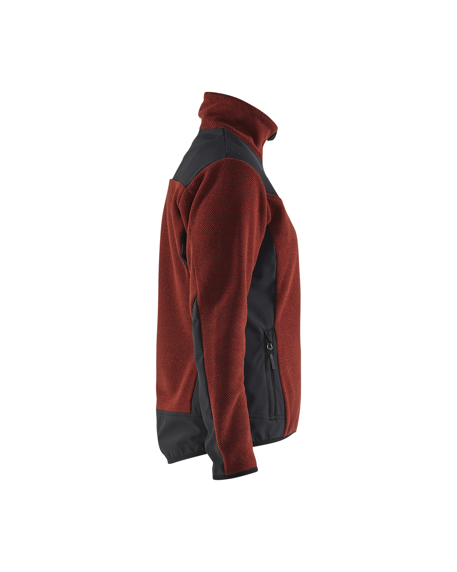 Veste tricotée avec softshell femme 5943 Rouge brique/Noir Blaklader - 594325365999