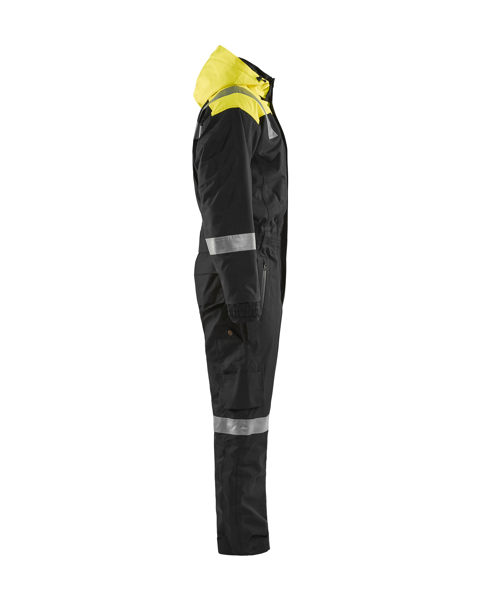 Combinaison hiver manches longues à capuche détails fluo 6787 Noir/Jaune fluo Blaklader - 678719779933C