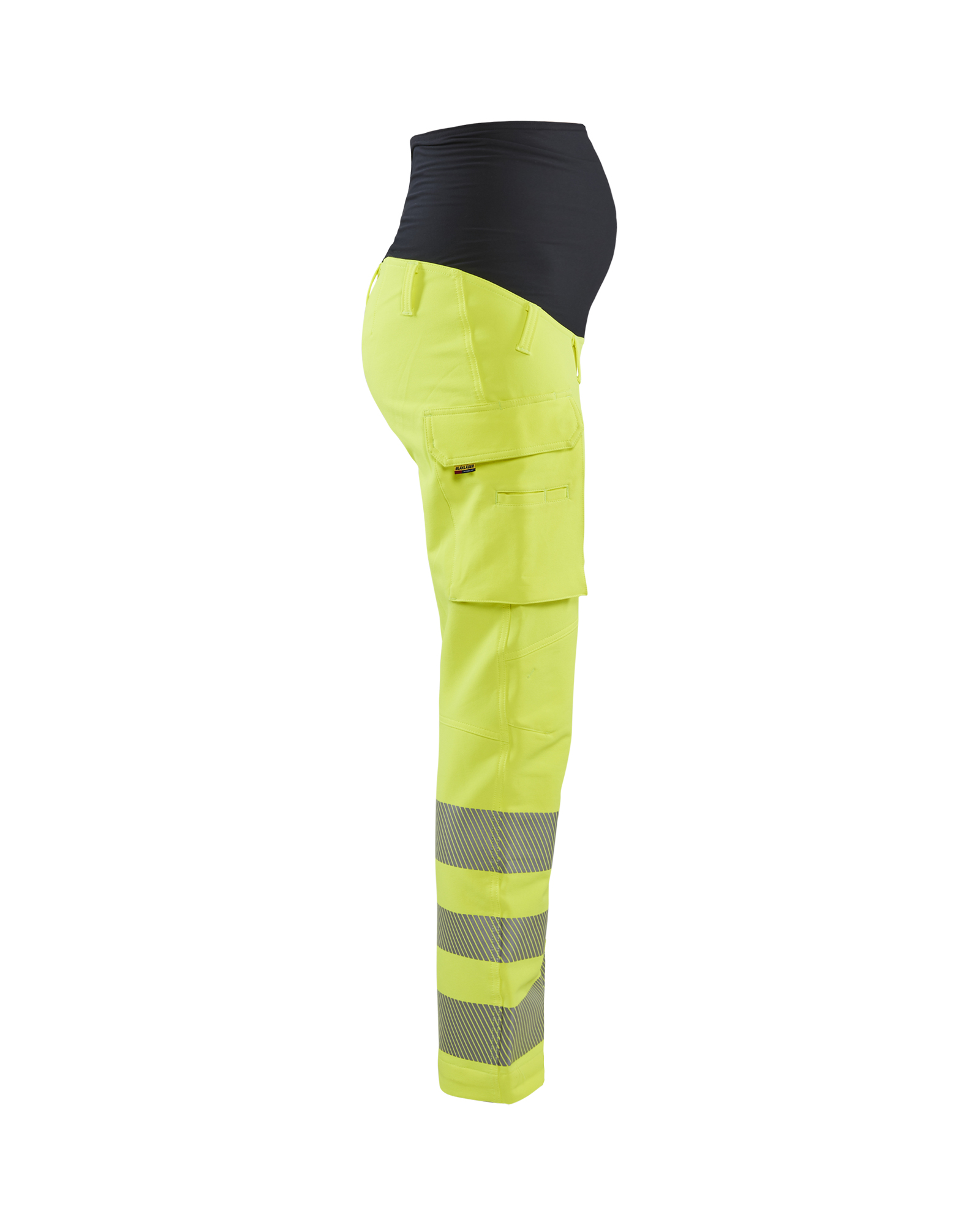 Pantalon de grossesse haute-visibilité stretch 4D 7100 Jaune fluo/Noir Blaklader - 710016423399