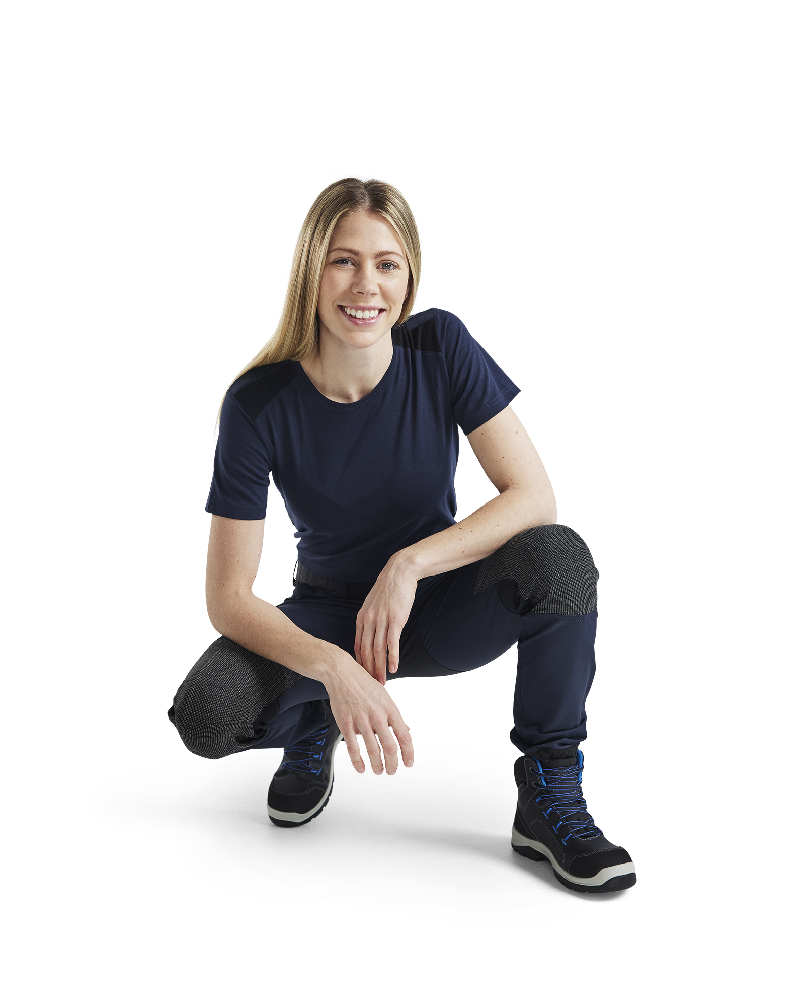 Pantalon maintenance stretch 4D femme 7122 Marine foncé/Noir Blaklader - 712216458699C