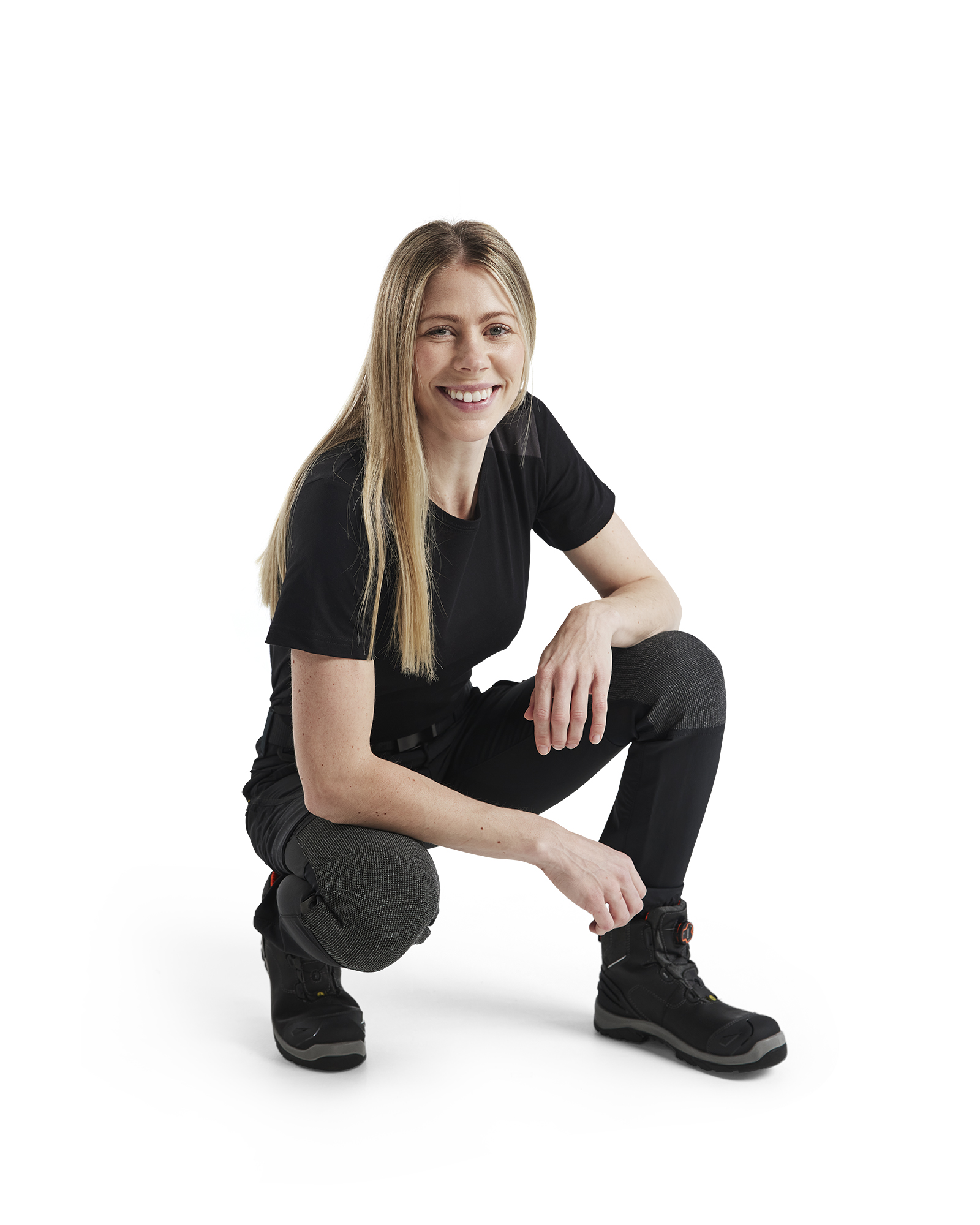 Pantalon maintenance stretch 4D femme 7122 Noir/Gris foncé Blaklader - 712216459998C