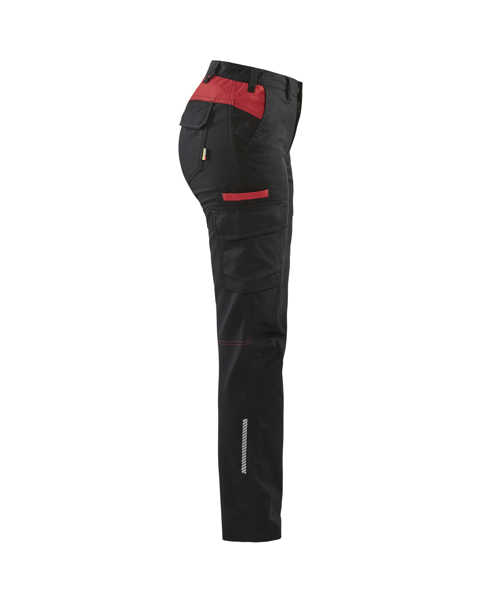 Pantalon industrie stretch 2D Femme 7144 Noir/Rouge Blaklader - 714418329956C
