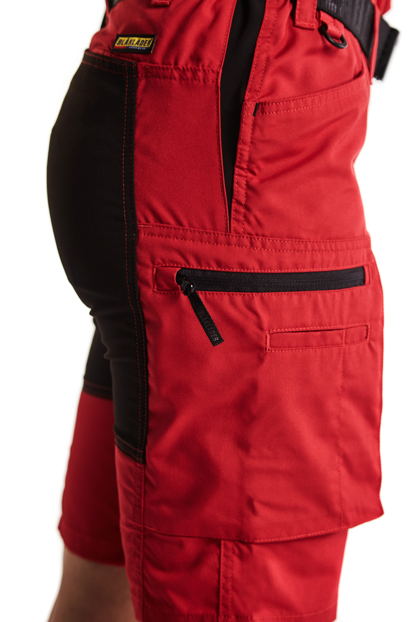 Short maintenance stretch femme 7149 Rouge/Noir Blaklader - 714918455699C