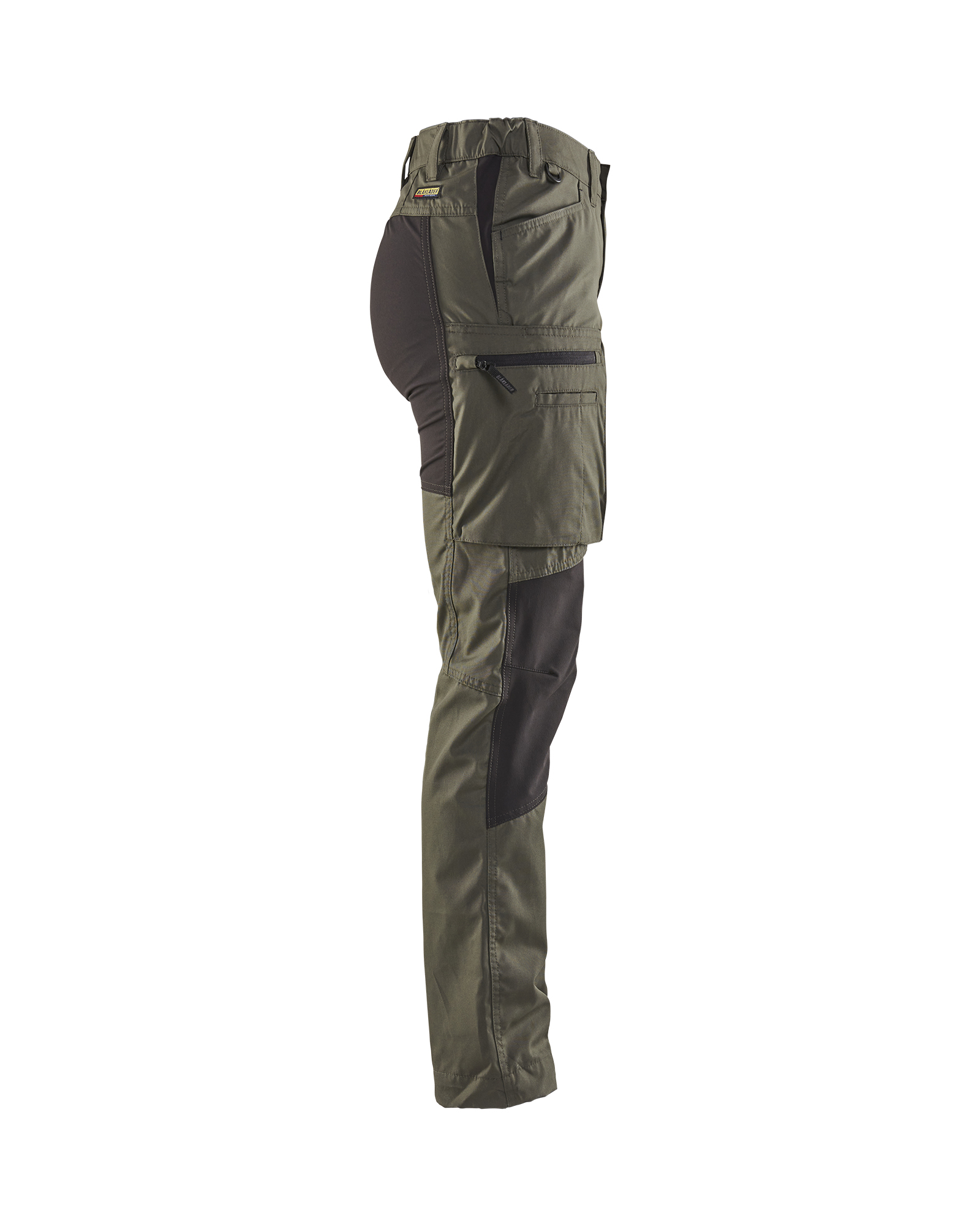 Pantalon maintenance +stretch femme 7159 Vert armée/Noir Blaklader - 715918454699C