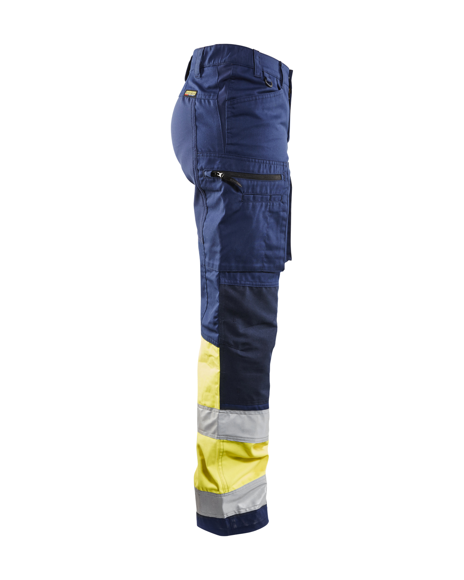 Pantalon +stretch haute-visibilité femme 7161 Marine/Jaune fluo Blaklader - 716118118933C