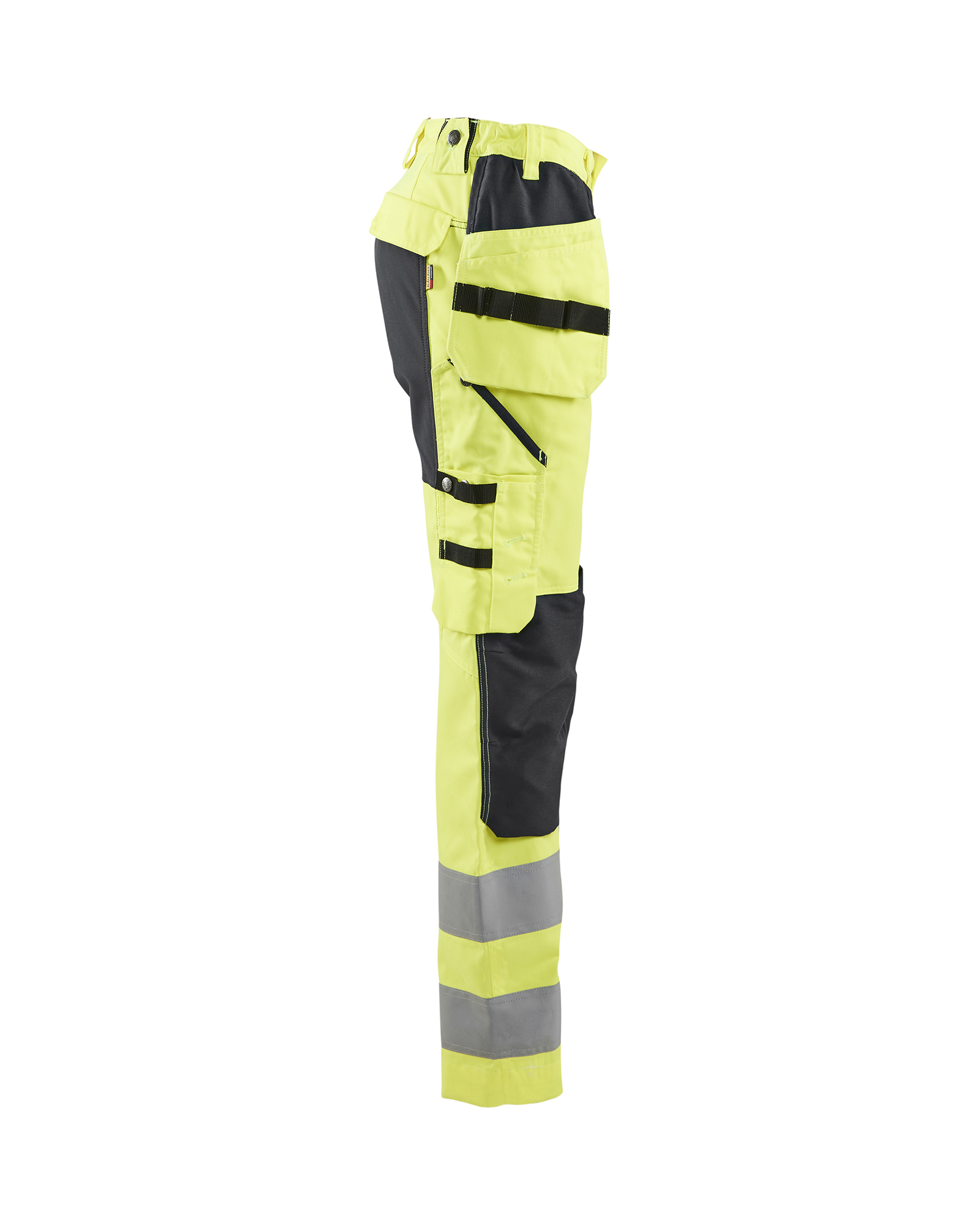 Pantalon +stretch haute-visibilité femme 7163 Jaune fluo/Noir Blaklader - 716318113399C