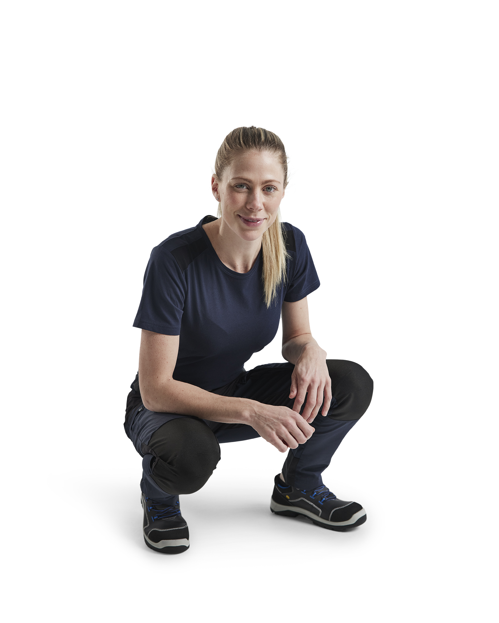 Pantalon maintenance +stretch femme 7166 Marine foncé/Noir Blaklader - 716618458699C
