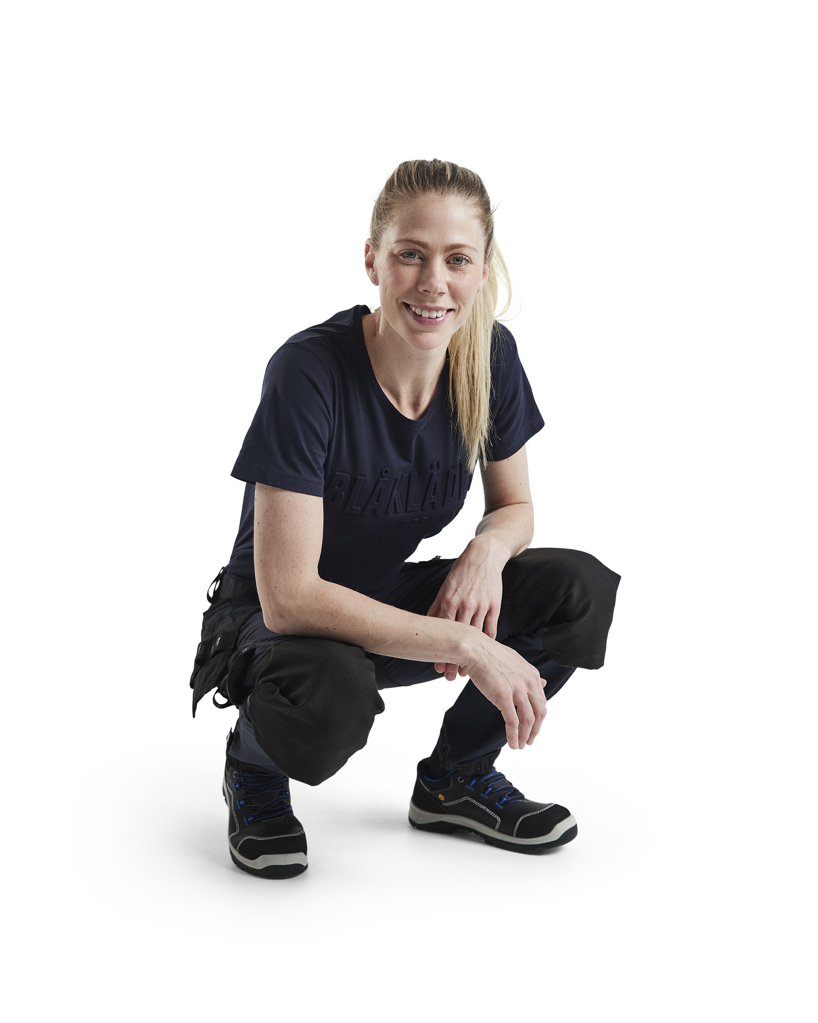 Pantalon artisan stretch 4D femme 7192 Marine foncé/Noir Blaklader - 719216458699C