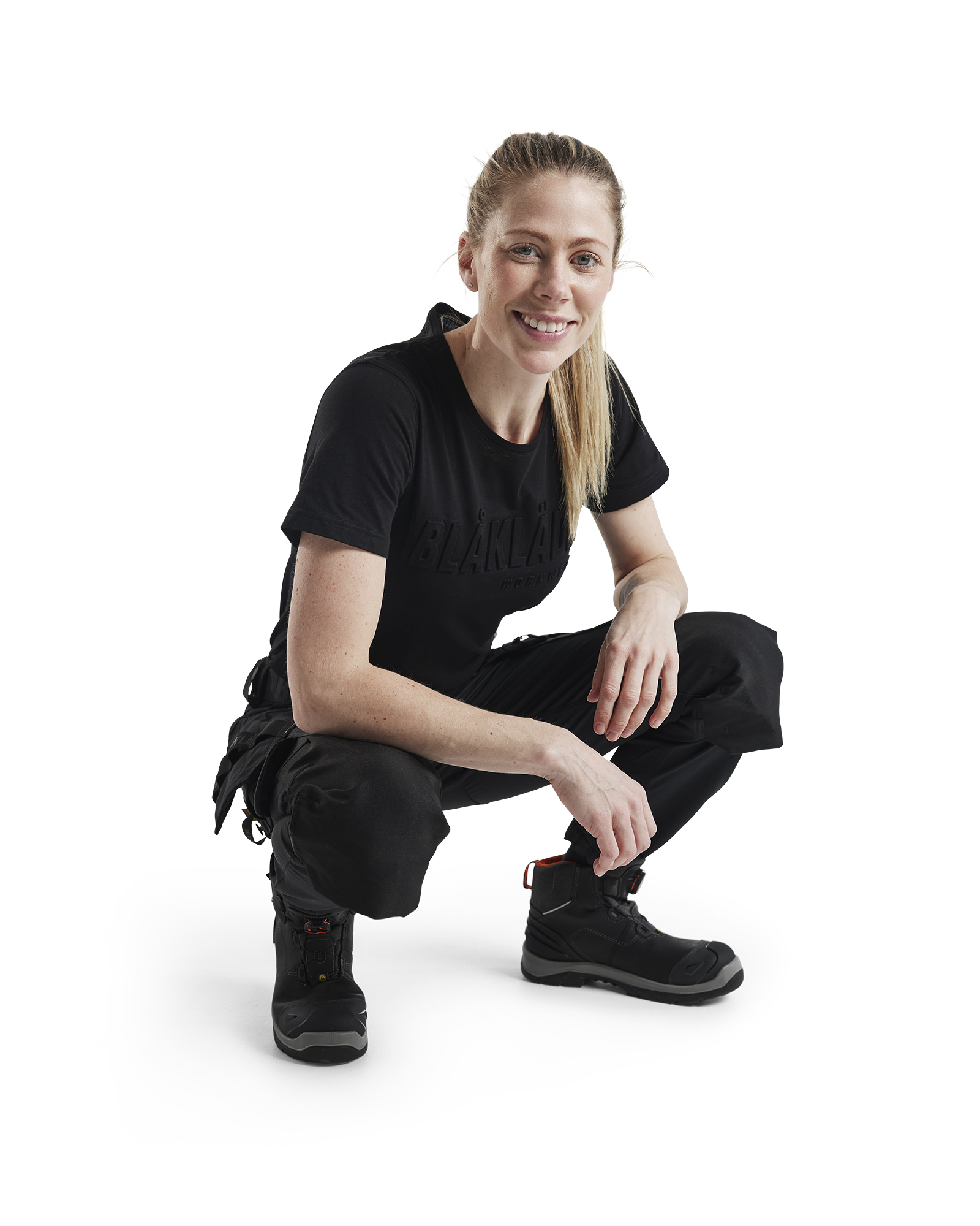 Pantalon artisan stretch 4D femme 7192 Noir/Gris foncé Blaklader - 719216459998C