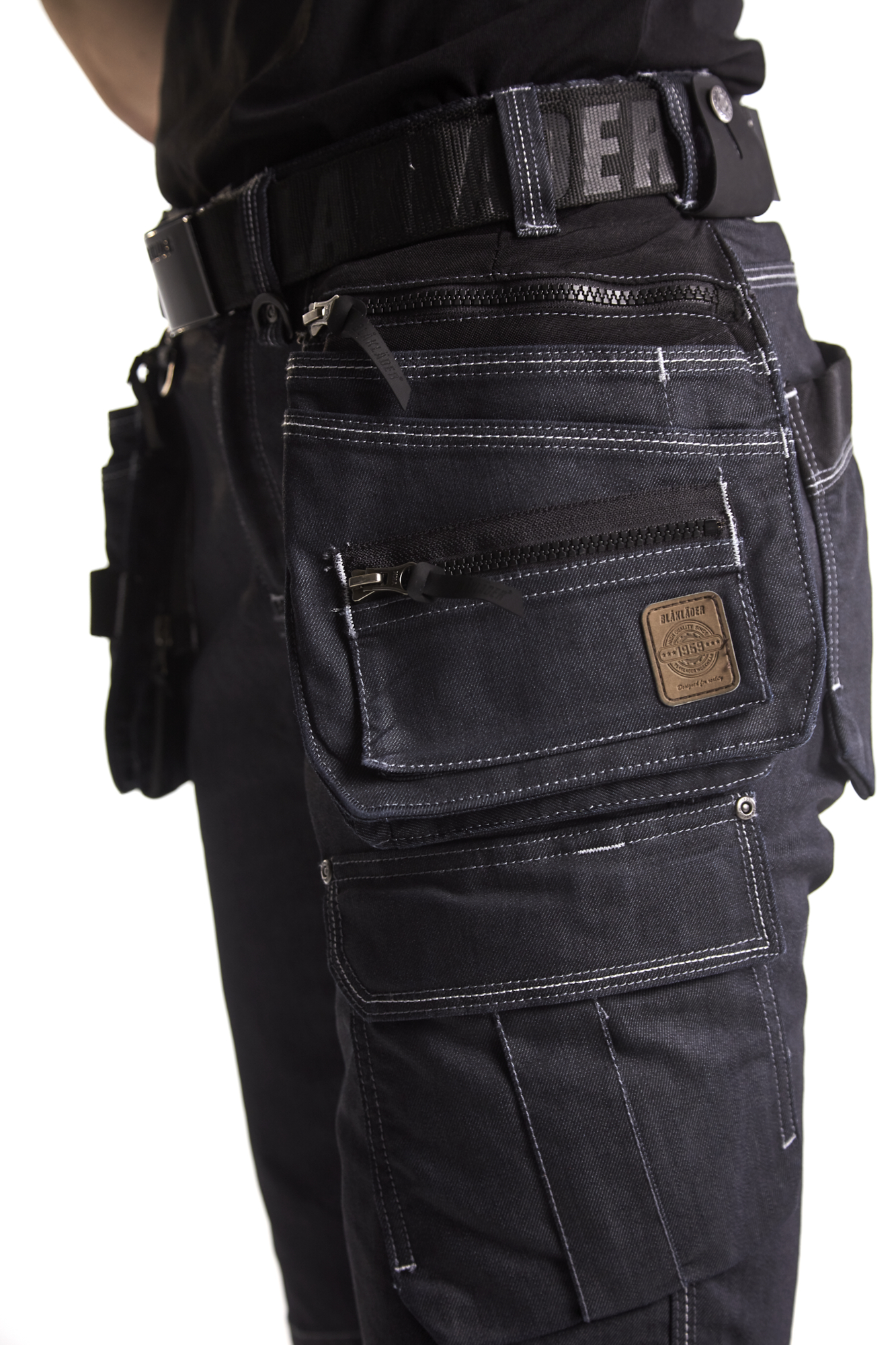 Short X1900 artisan denim stretch 2D femme 7992 Marine/Noir Blaklader - 799211418999C
