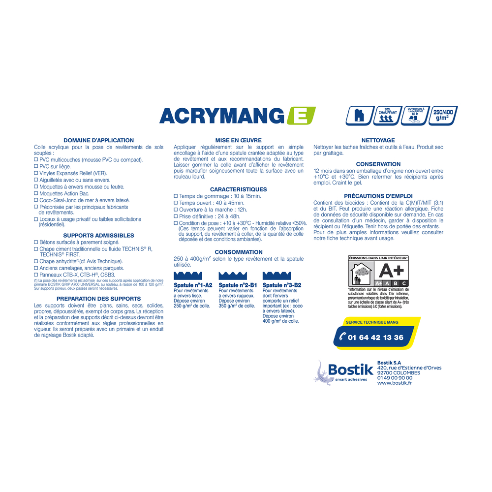 Colle acrylique ACRYE - 20KG - MANG - 30600266