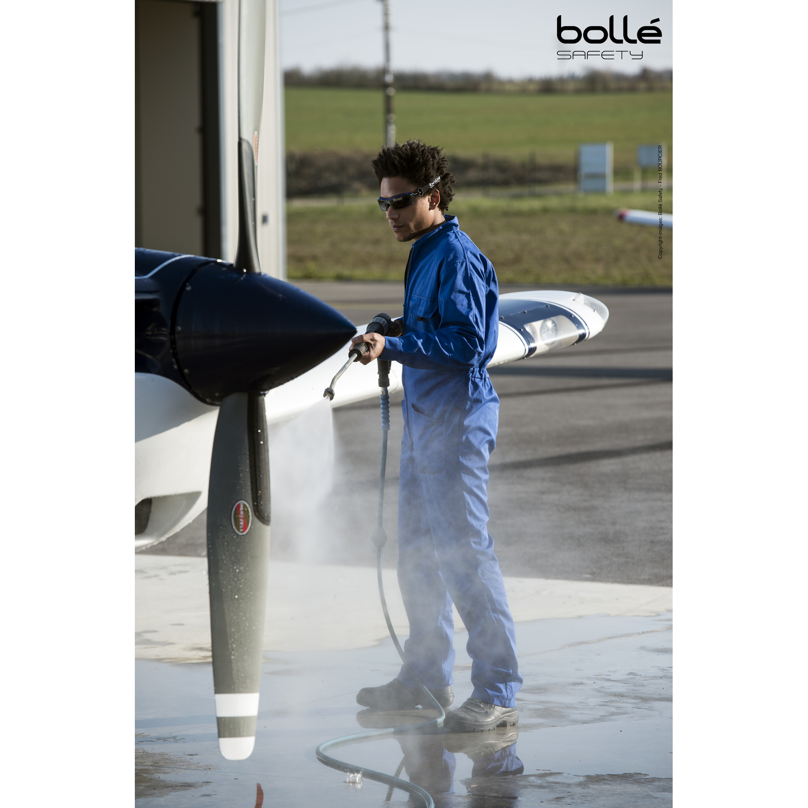 Lunette hybride fumée BAXTER BOLLÉ SAFETY - BAXPSF