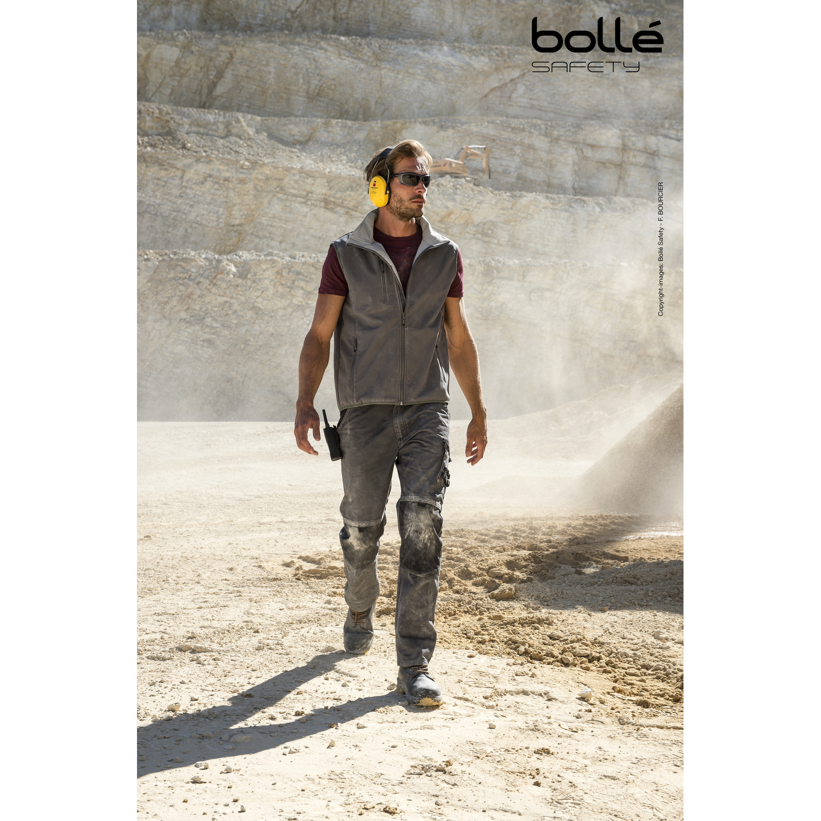 Lunette hybride fumée BAXTER BOLLÉ SAFETY - BAXPSF