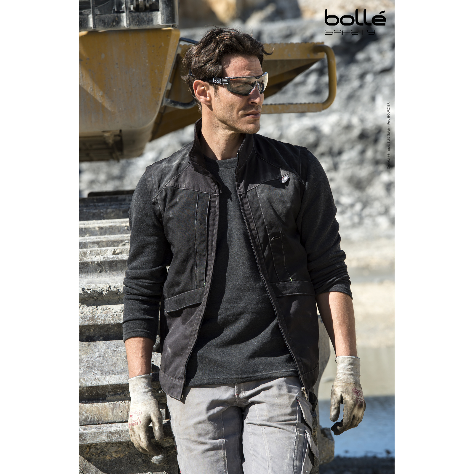 Masque incolore monture mousse COBRA BOLLÉ SAFETY - COBFSPSI