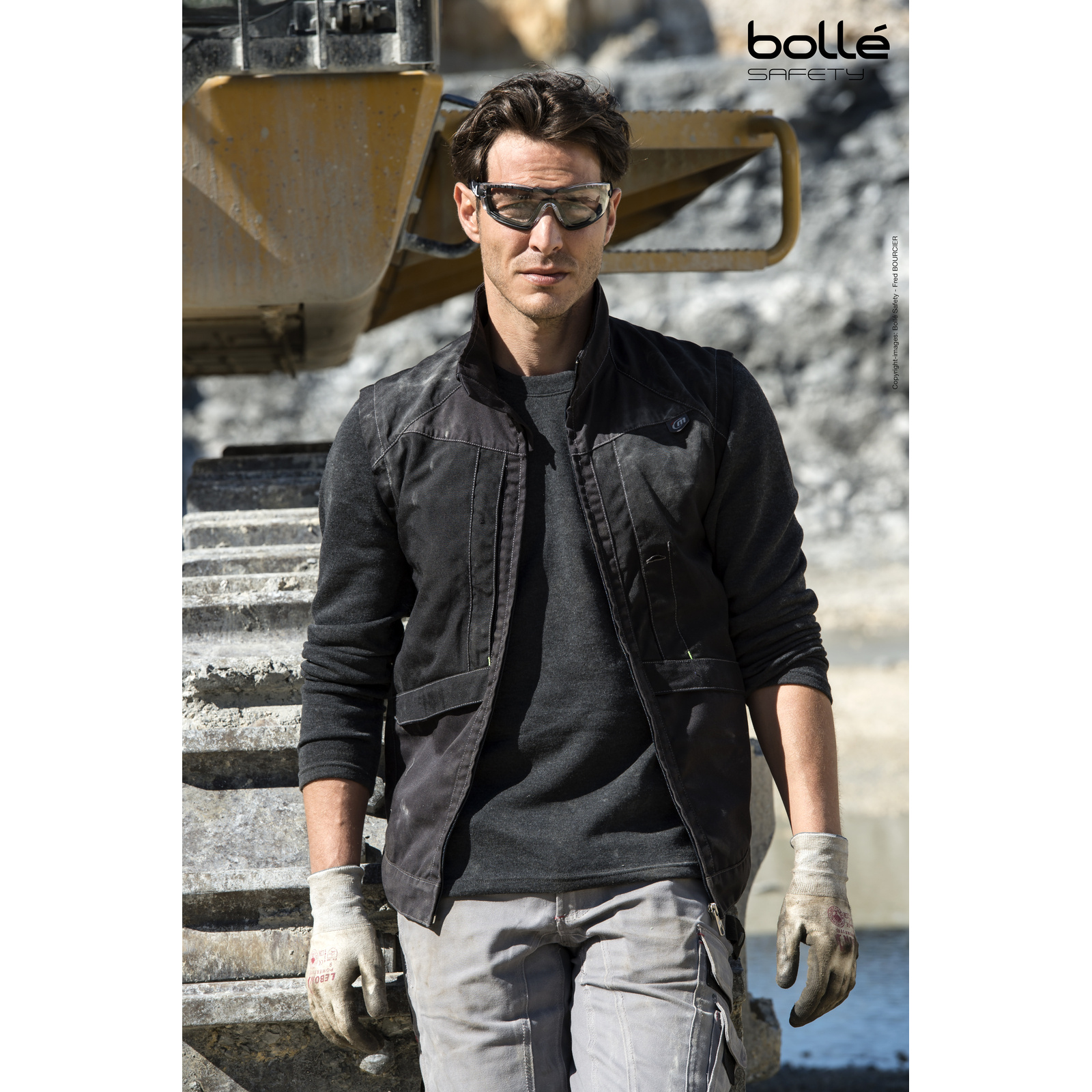 Masque incolore monture mousse COBRA BOLLÉ SAFETY - COBFSPSI