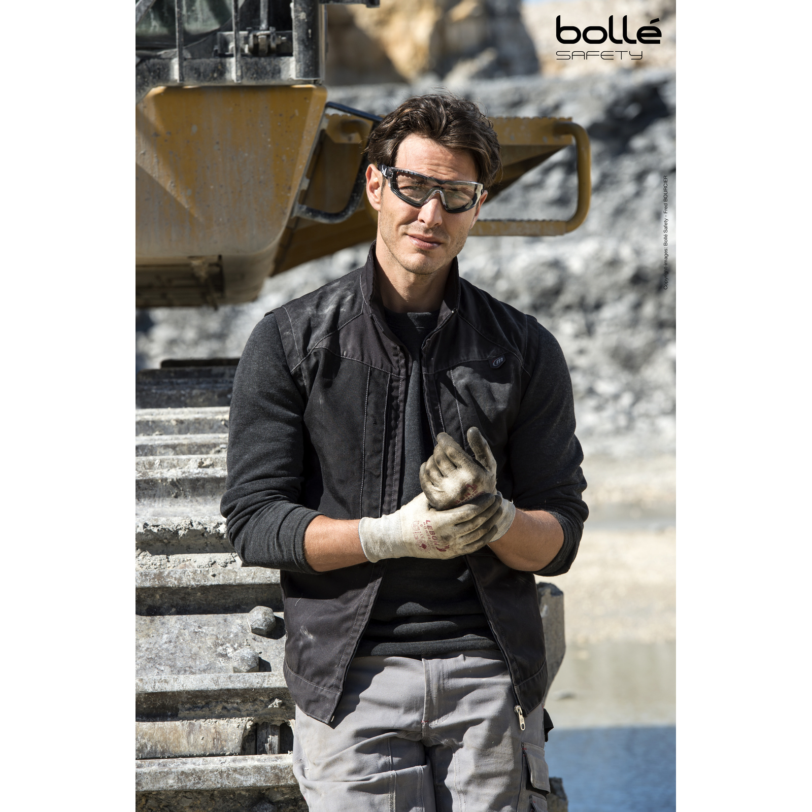 Masque incolore monture mousse COBRA BOLLÉ SAFETY - COBFSPSI