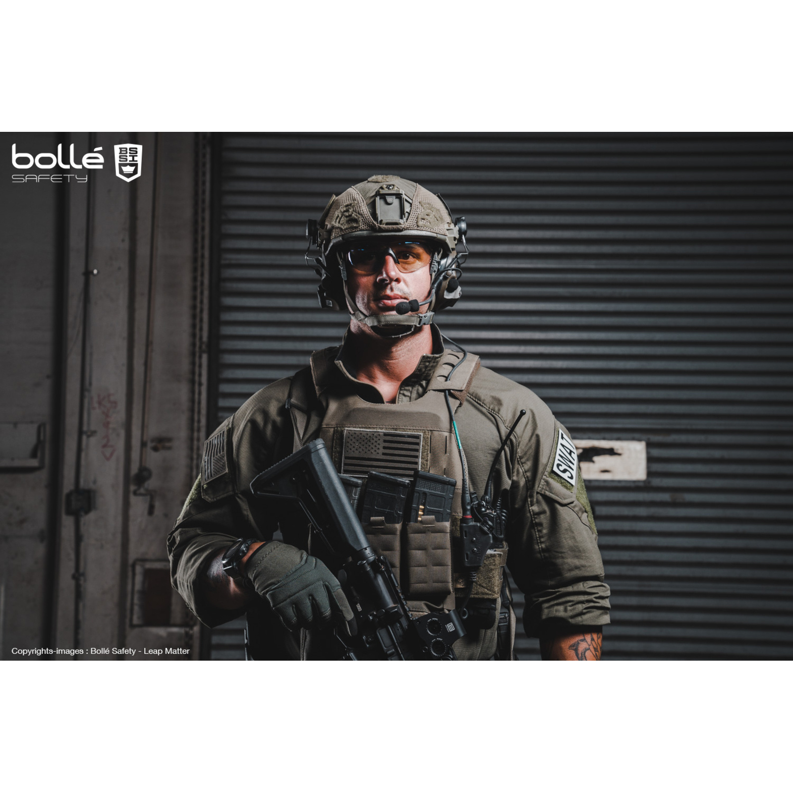 Lunette COMBAT KIT BOLLÉ SAFETY - COMBKITN