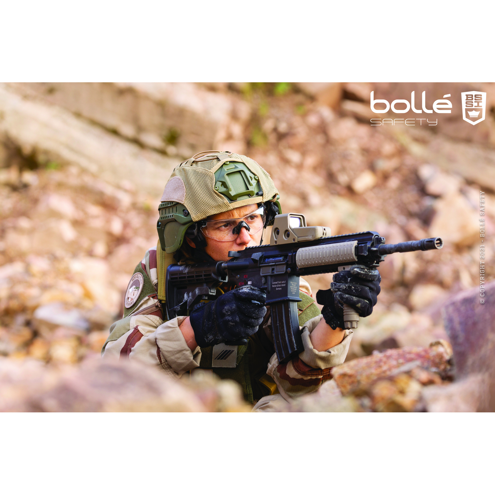 Lunette COMBAT KIT BOLLÉ SAFETY - COMBKITN