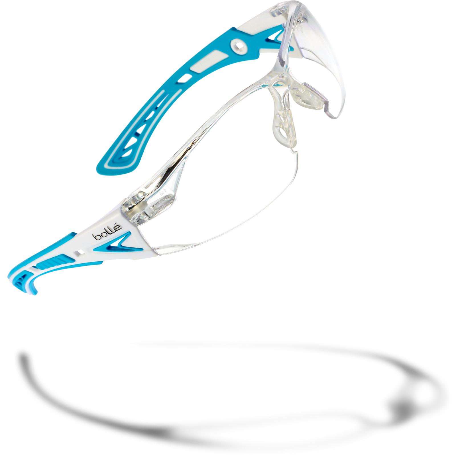 Lunette incolore monture bleu/blanche RUSH+ SMALL BOLLÉ SAFETY - PSSRUSP0862
