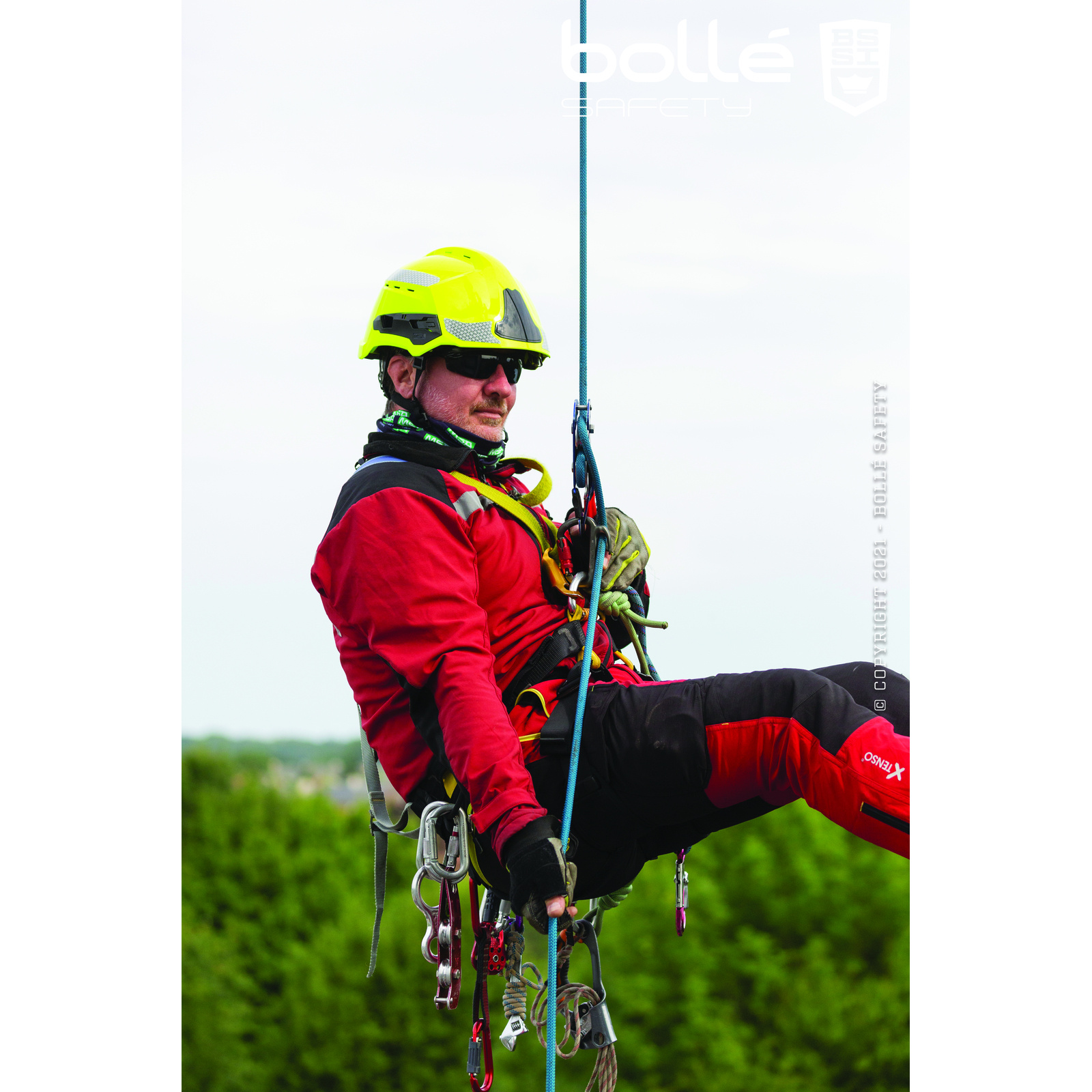 Lunette fumée monture noir TRYON BOLLÉ SAFETY - PSSTRYO443B