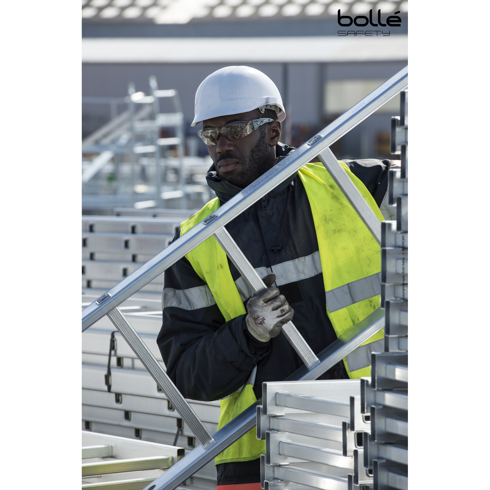 Lunette Copper monture grise RUSH+ BOLLÉ SAFETY - RUSHPCSP