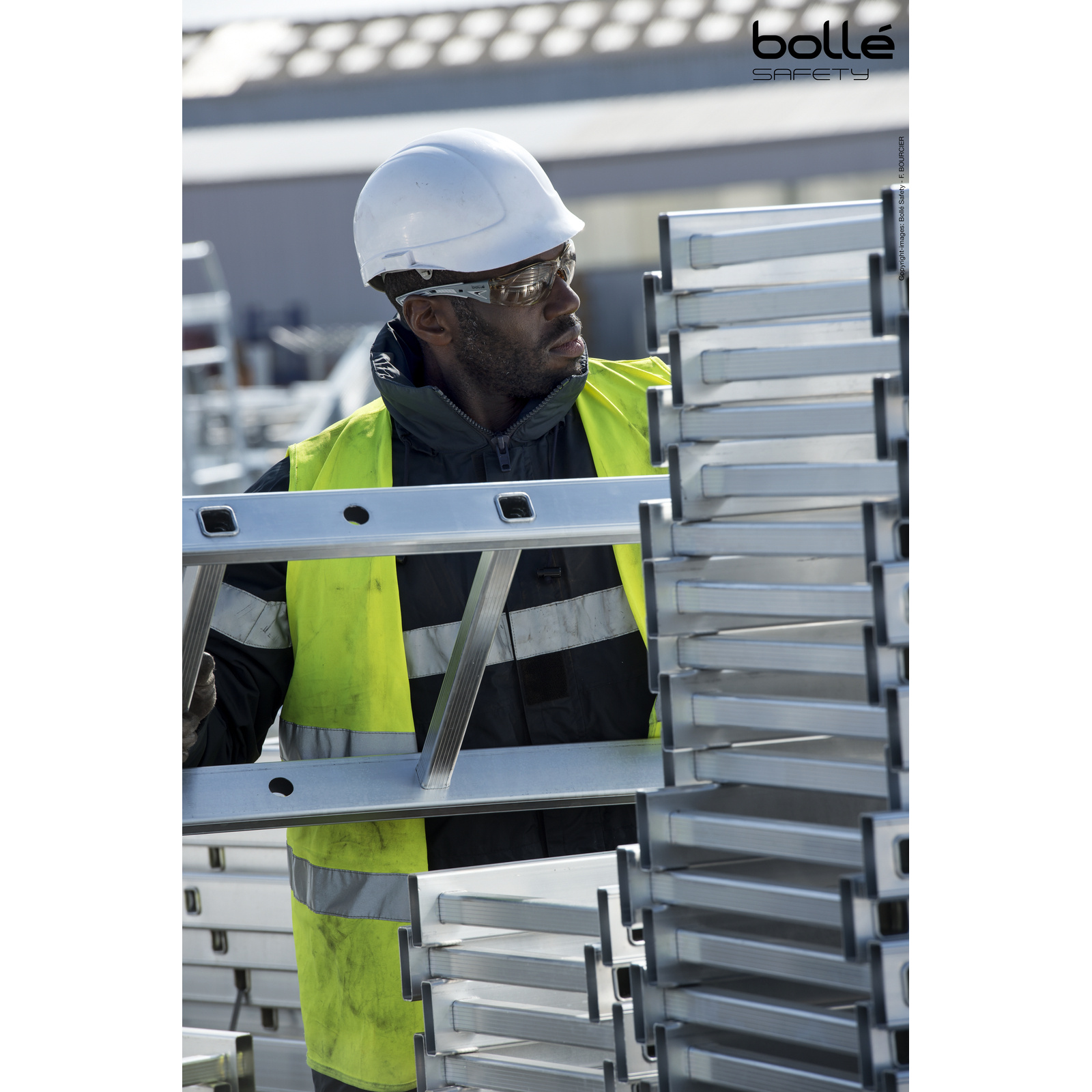 Lunette Copper monture grise RUSH+ BOLLÉ SAFETY - RUSHPCSP