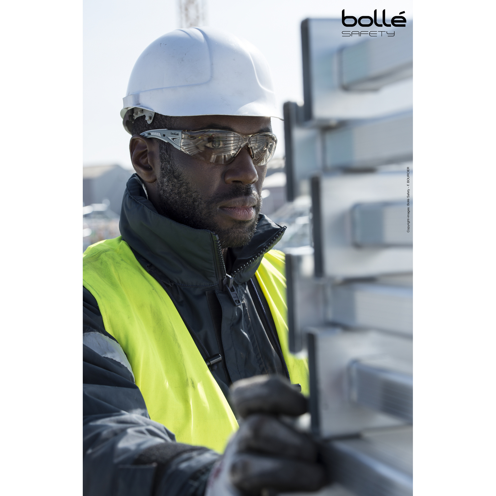 Lunette Copper monture grise RUSH+ BOLLÉ SAFETY - RUSHPCSP