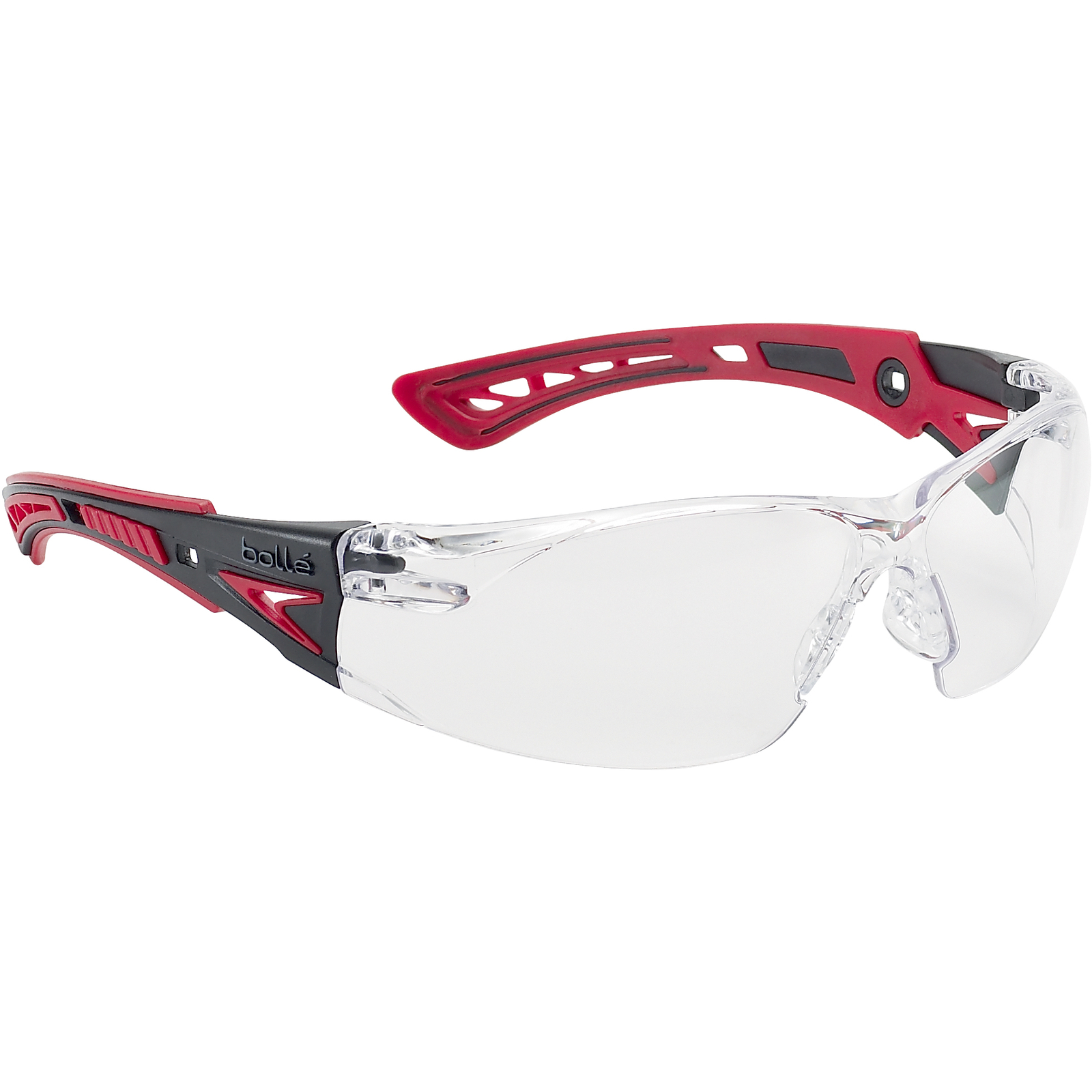 Lunette incolore monture noir/rouge RUSH+ BOLLÉ SAFETY - RUSHPPSI