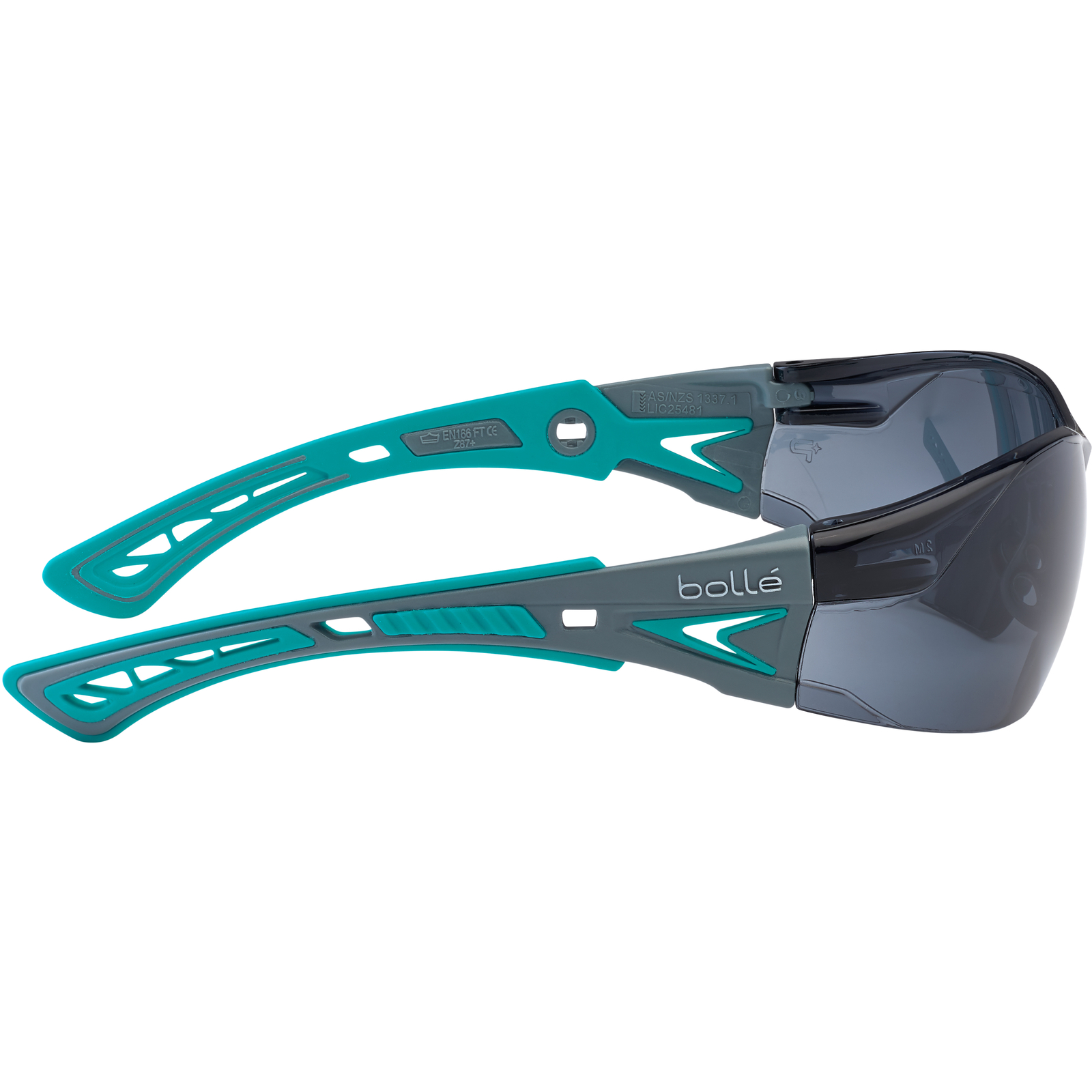 Lunette fumée monture gris/bleu RUSH+ SMALL BOLLÉ SAFETY - RUSHPSPSFG