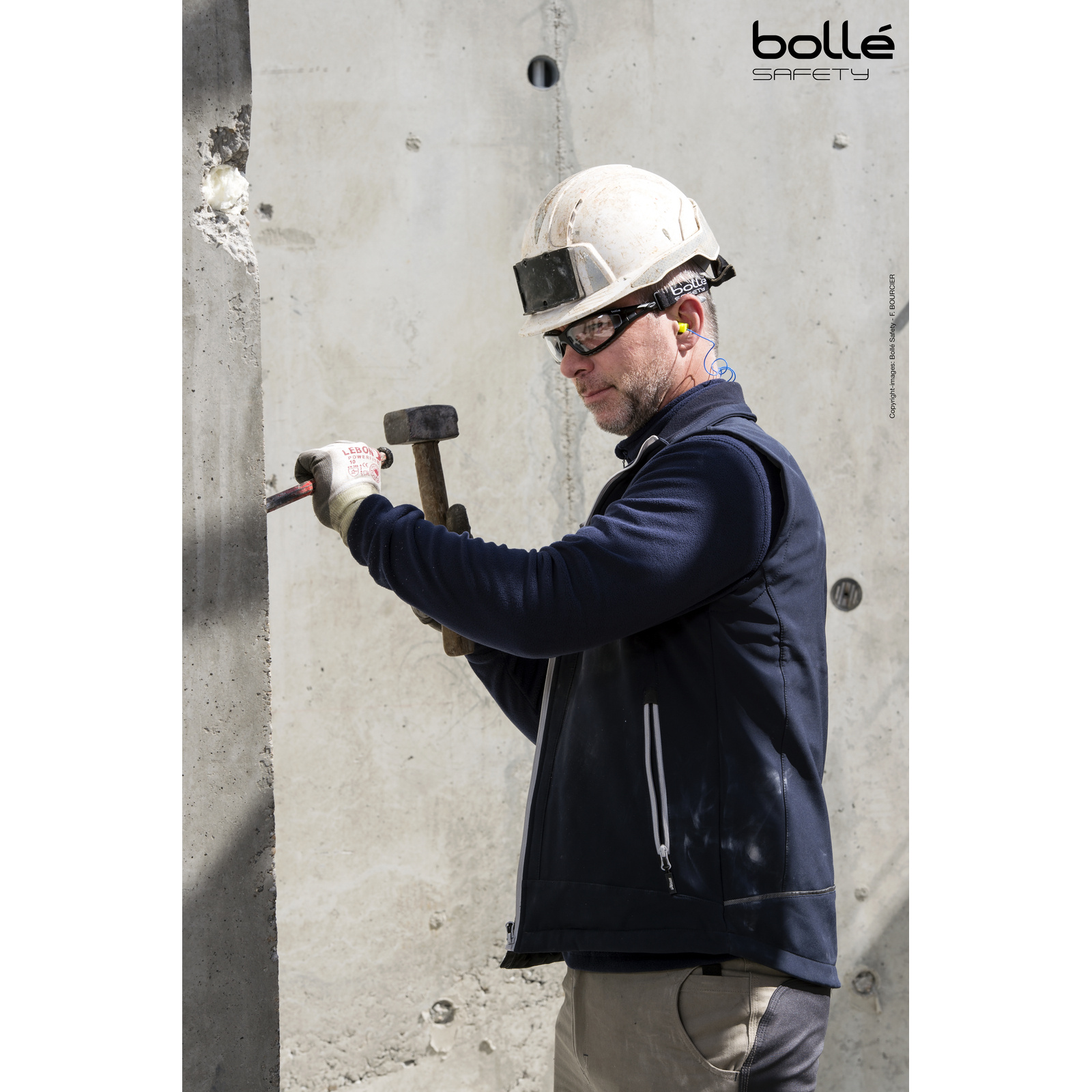 Lunette incolore TRACKER BOLLÉ SAFETY - TRACPSI
