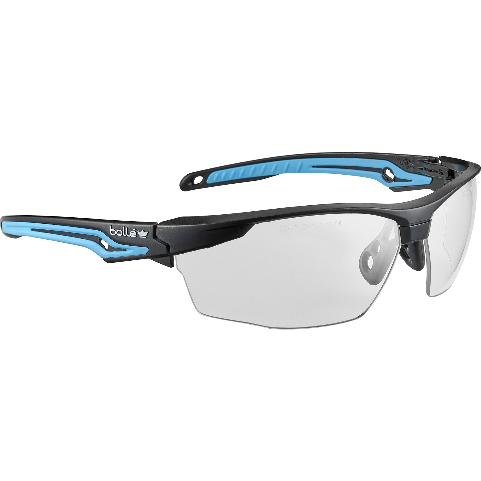 Lunette incolore monture noire/bleue TRYON BOLLÉ SAFETY - TRYONN10E