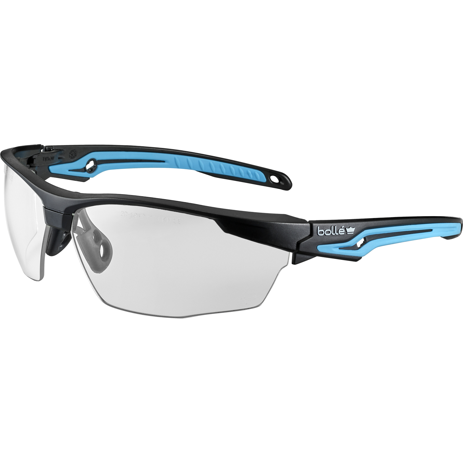 Lunette incolore monture noire/bleue TRYON BOLLÉ SAFETY - TRYONN10E