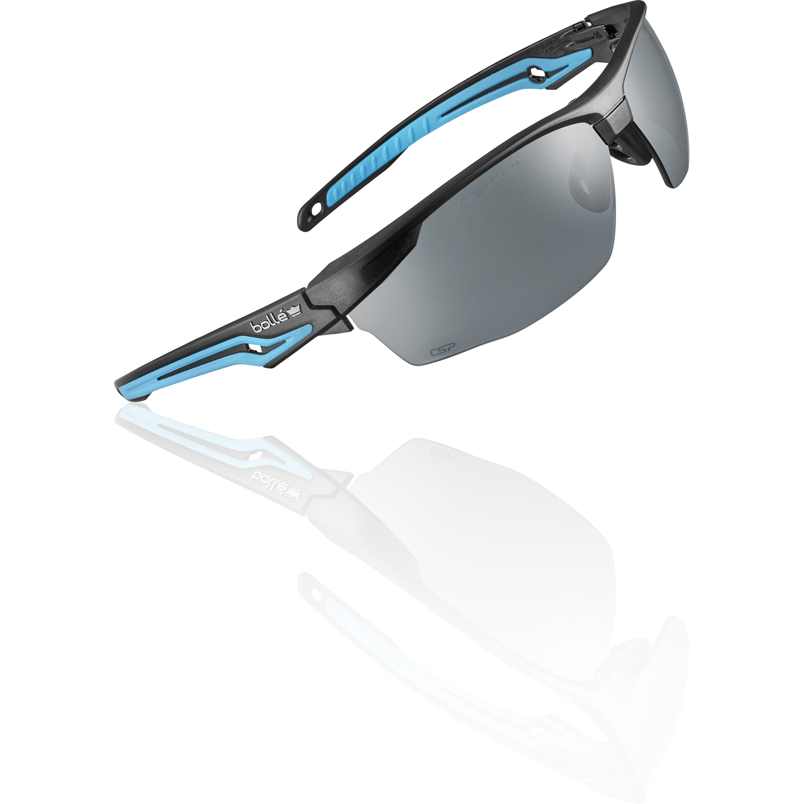 Lunette fumée monture noir/bleu TRYON BOLLÉ SAFETY - TRYONN20E