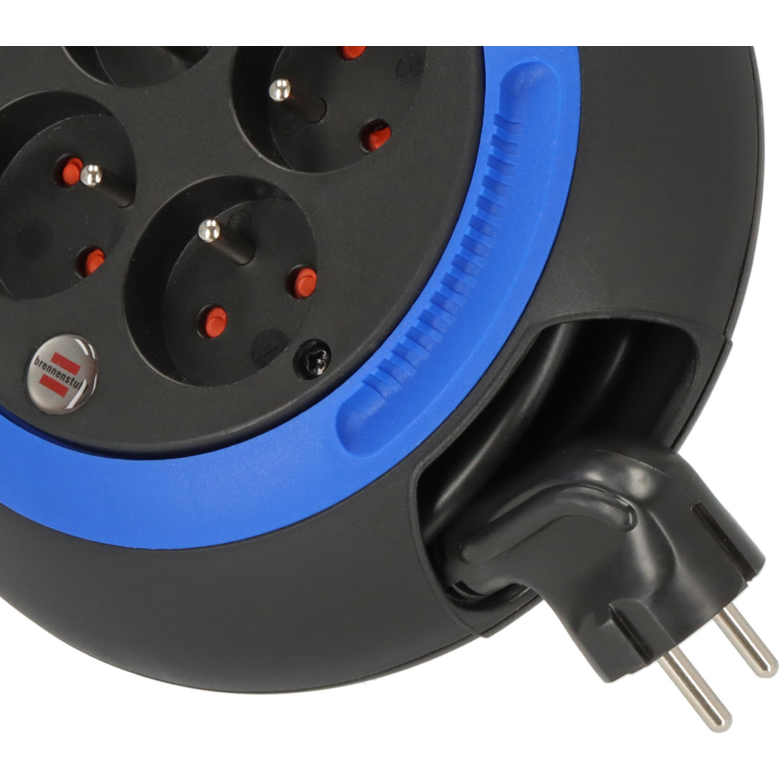 Enrouleur de câble Design-Box CL-S noir/bleu 3m H05VV-F 3G1,0 BRENNENSTUHL - 1102231