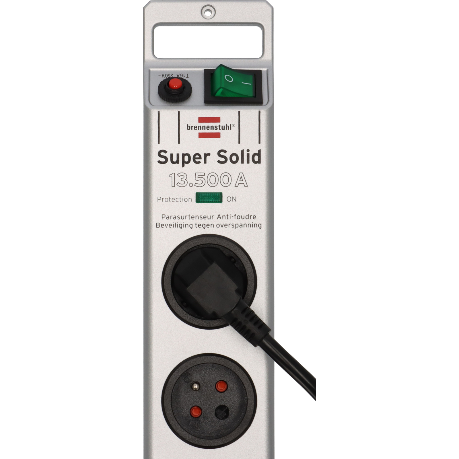 Multiprise Super-Solid avec parasurtenseur 13500A 8 prises 2,5m H05VV-F 3G1,5 BRENNENSTUHL - 1153344318