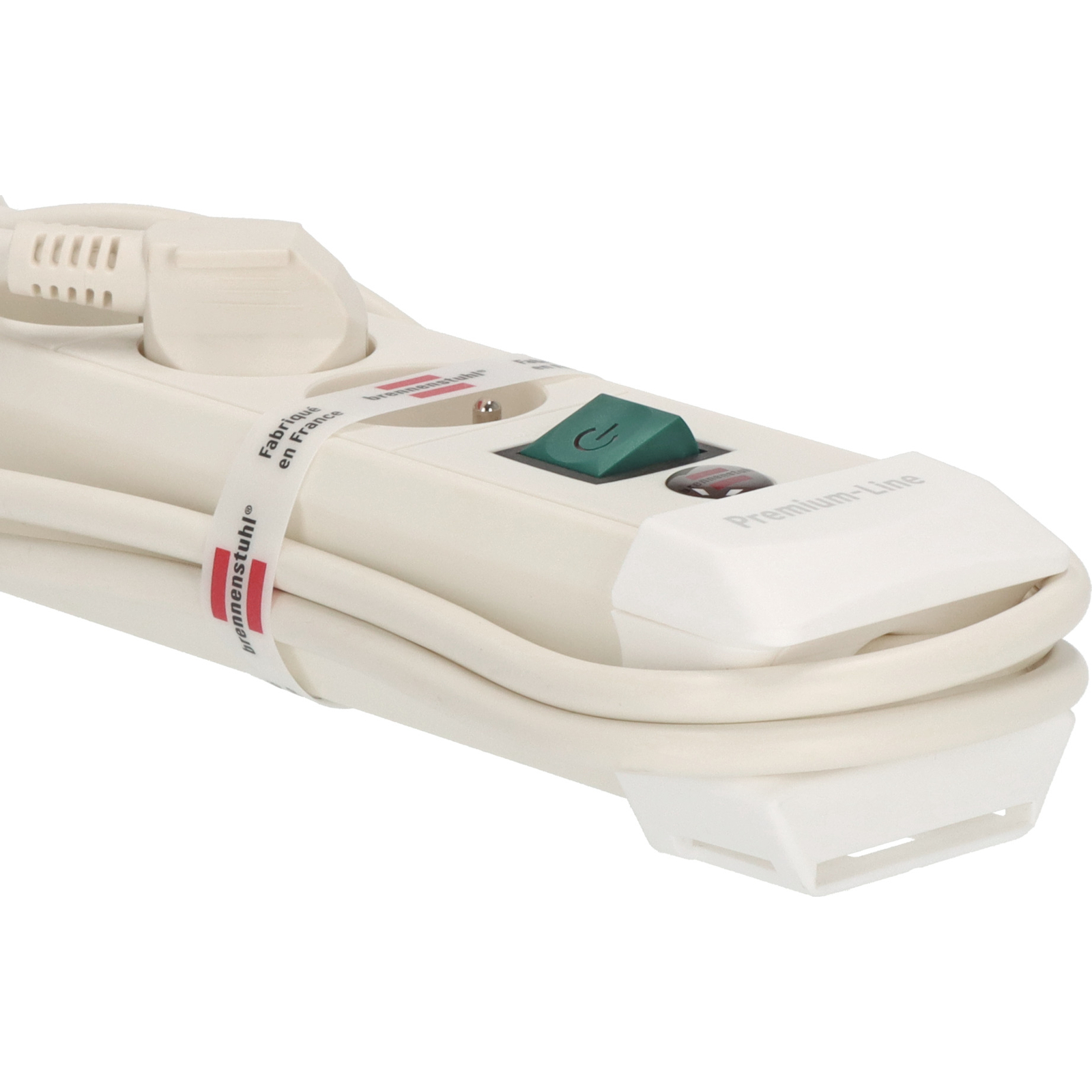 Multiprise Premium Plus 8 prises avec interrupteur blanche 3m H05VV-F 3G1,5 BRENNENSTUHL - 1156221068