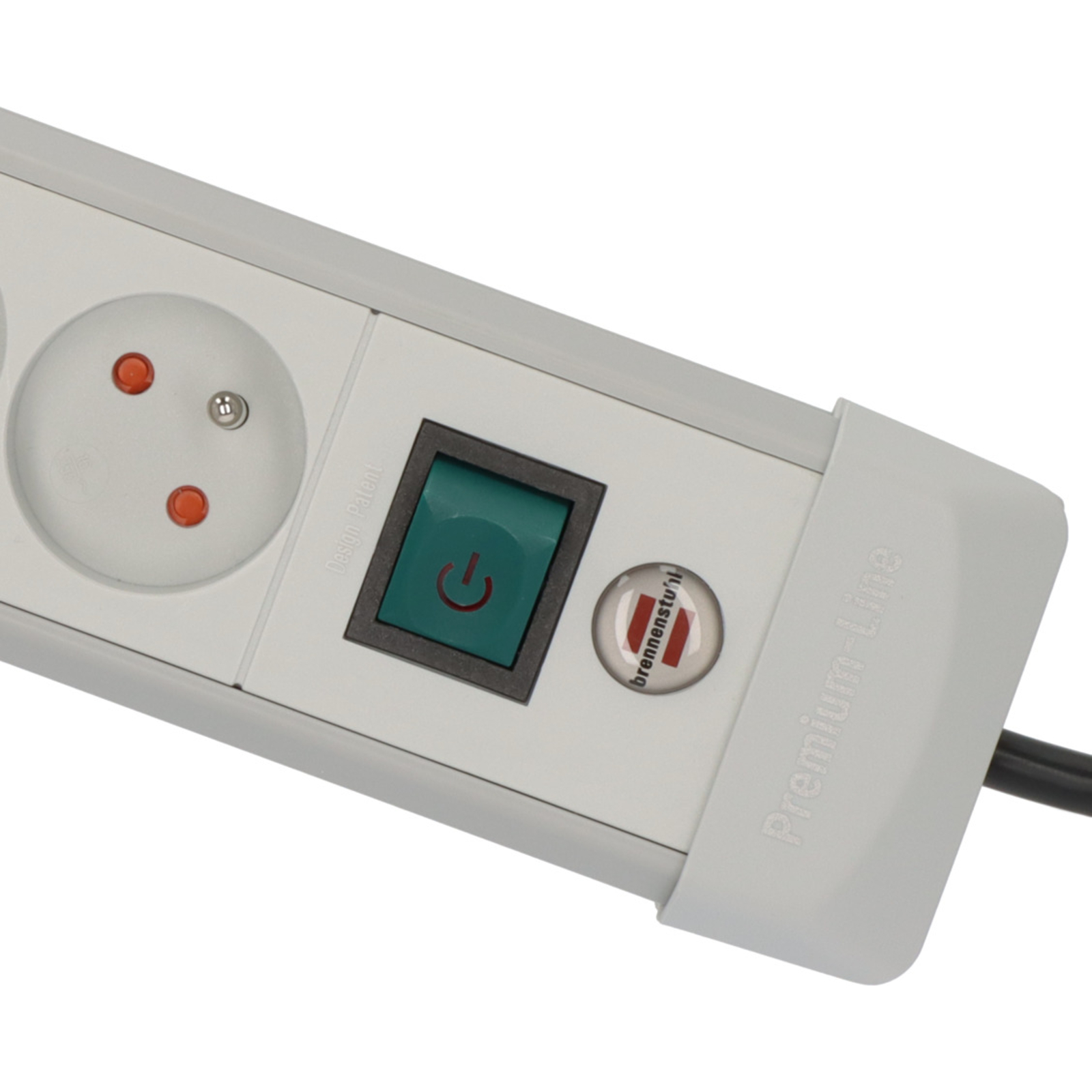 Multiprise Premium Plus 8 prises avec interrupteur grise 3m H05VV-F 3G1,5 BRENNENSTUHL - 1156551068