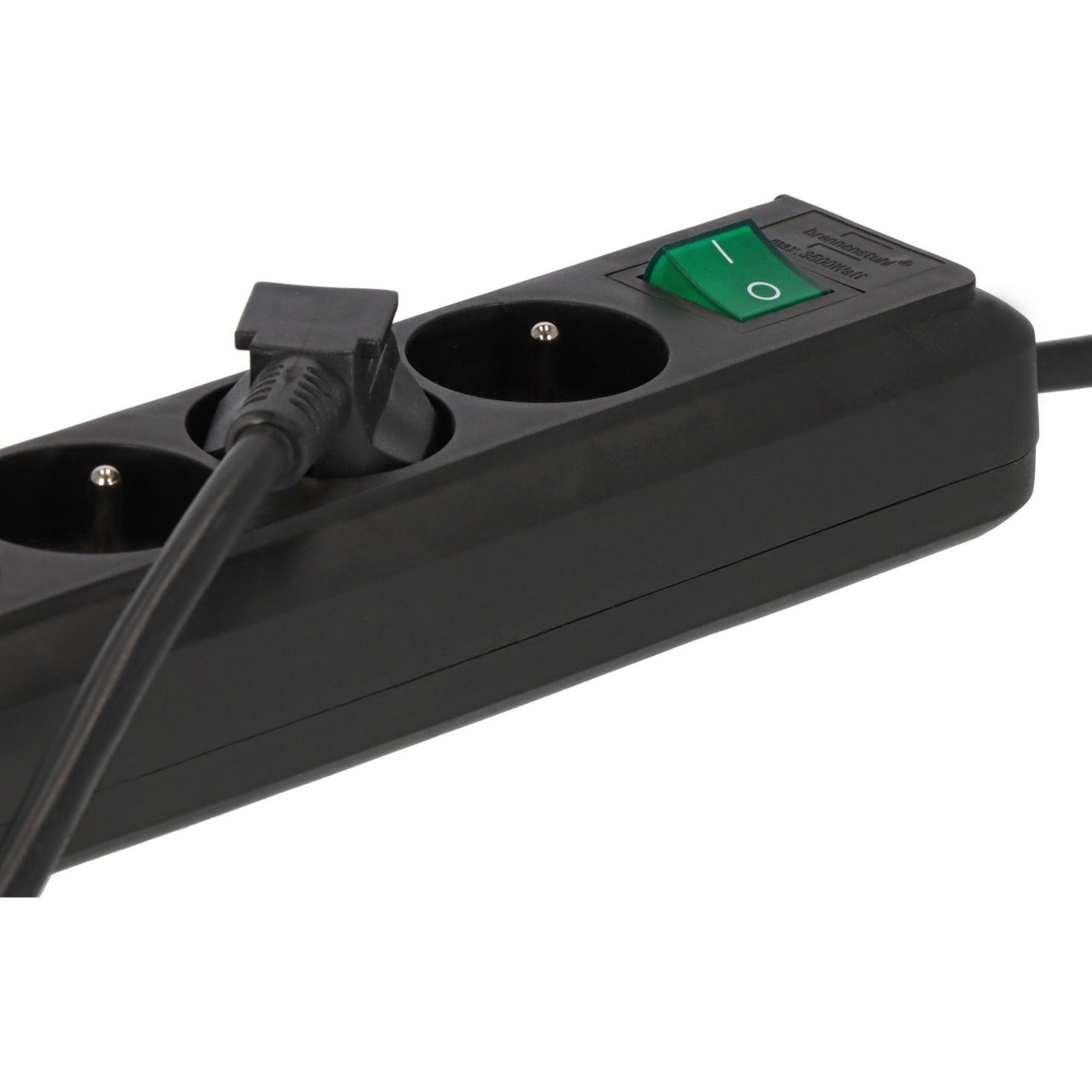 Multiprise Eco-Line 8 prises avec interrupteur noire 3m H05VV-F 3G1,5 BRENNENSTUHL - 1159301018