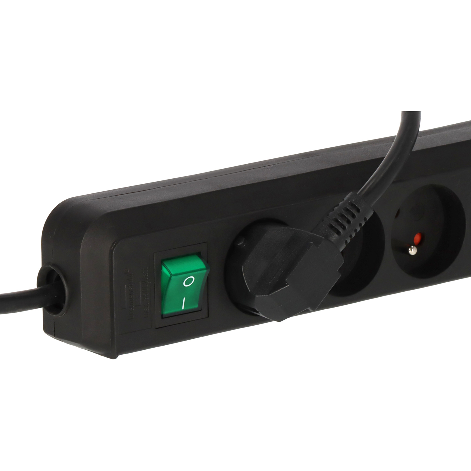 Multiprise Eco-Line 8 prises avec interrupteur noire 3m H05VV-F 3G1,5 BRENNENSTUHL - 1159301018