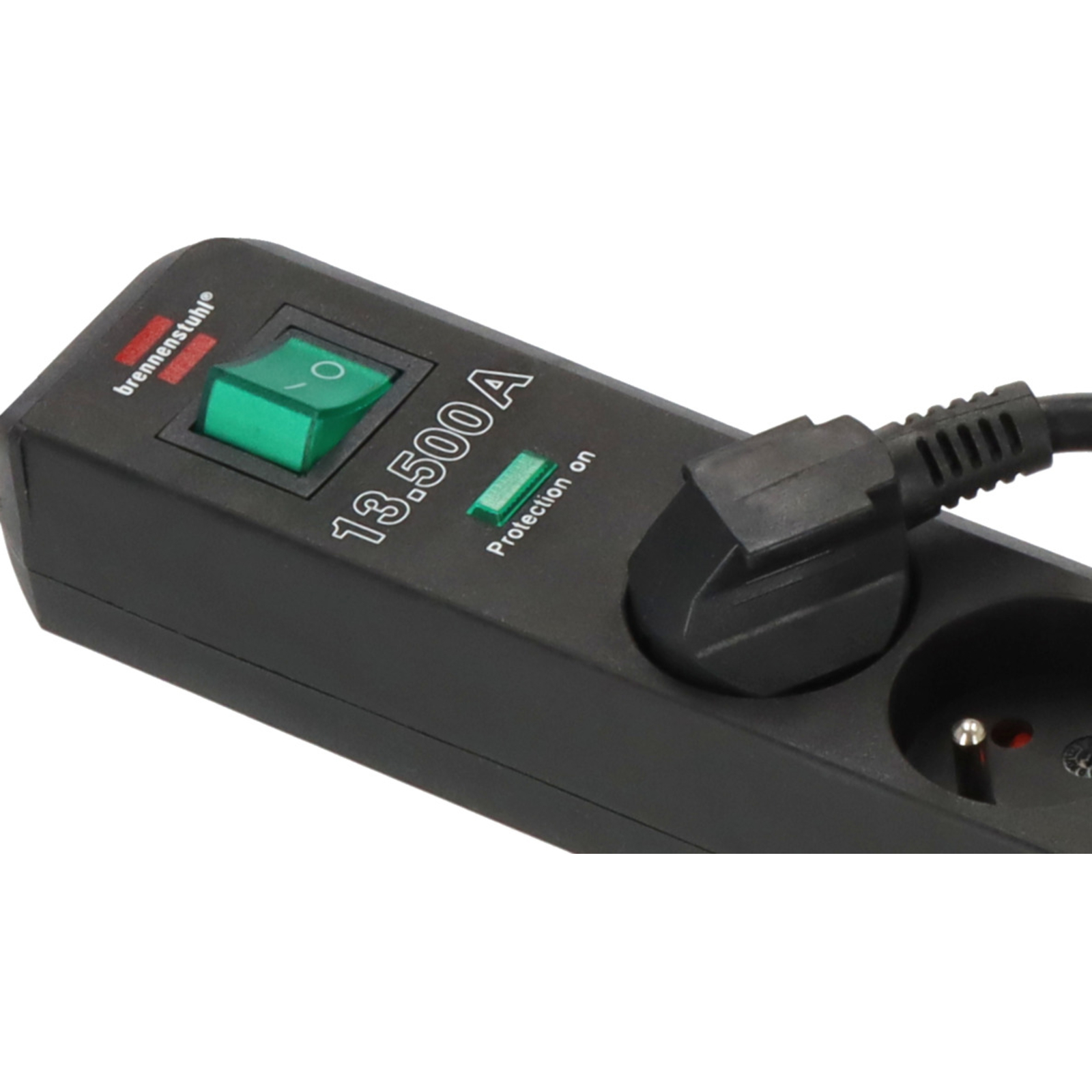 Multiprise Eco-Line 4 prises avec parasurtenseur 13500A noir 1,4m H05VV-F 3G1 BRENNENSTUHL - 1159701