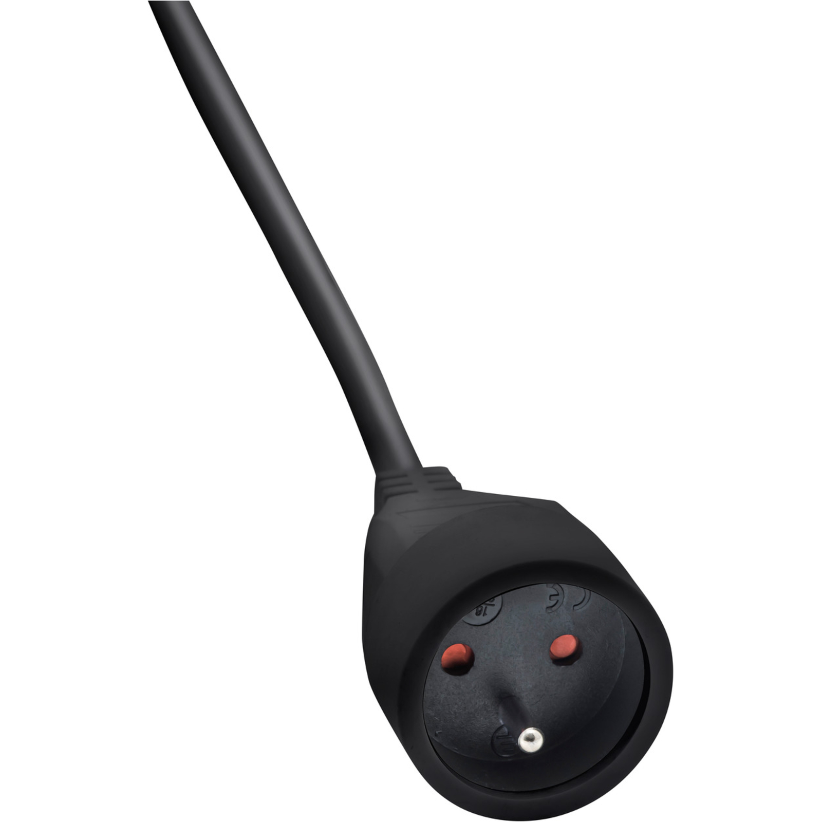 Rallonge électrique avec fiche plate noire 2m H05VV-F 3G1,5 BRENNENSTUHL - 1161821012