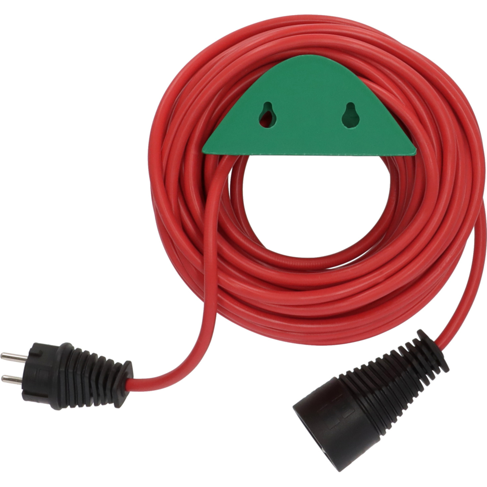 Rallonge électrique avec support de rangement mural 15m H05VV-F 3G1,5 rouge BRENNENSTUHL - 1167511