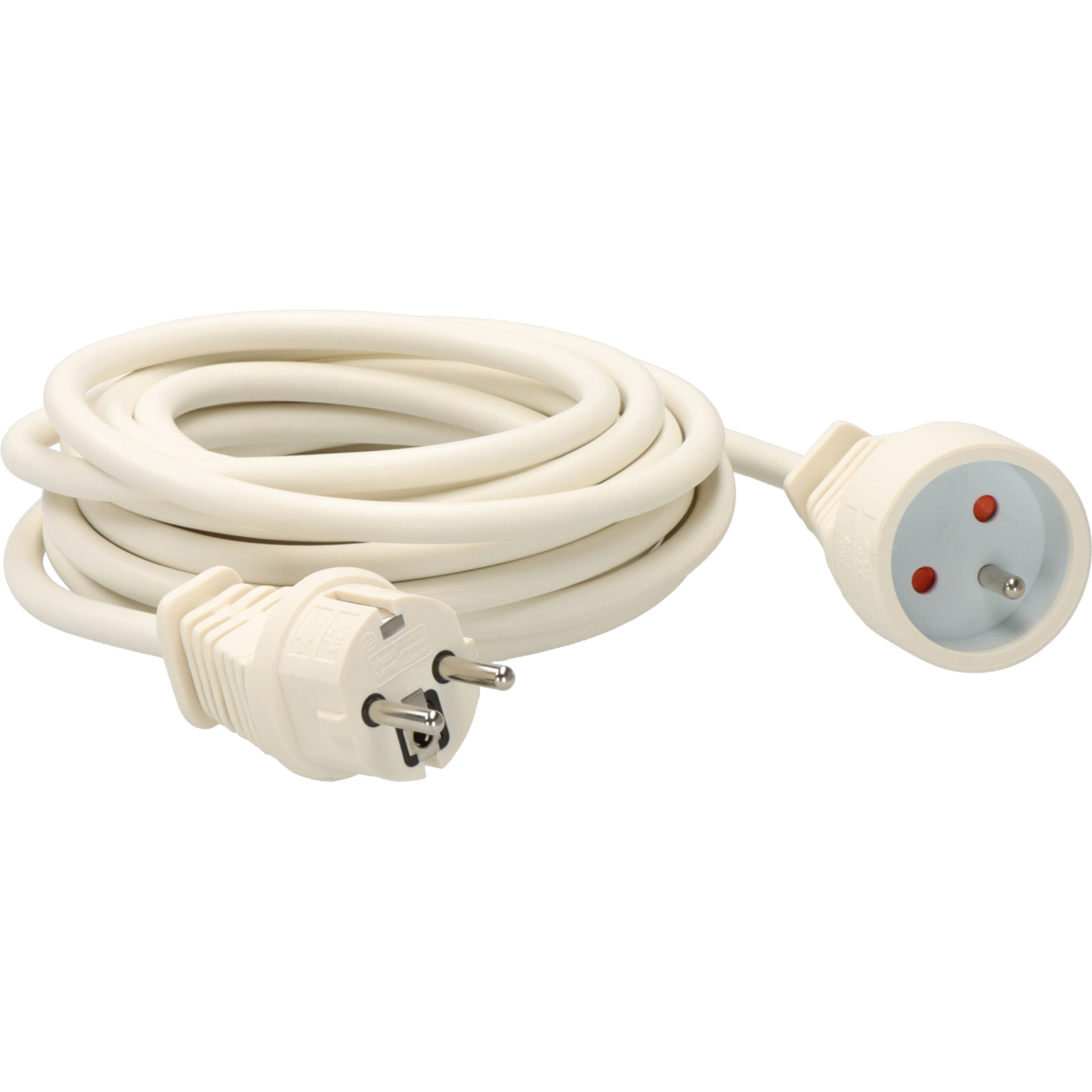 Rallonge électrique 5m H05VV-F 3G1,5 blanche BRENNENSTUHL - 1168441