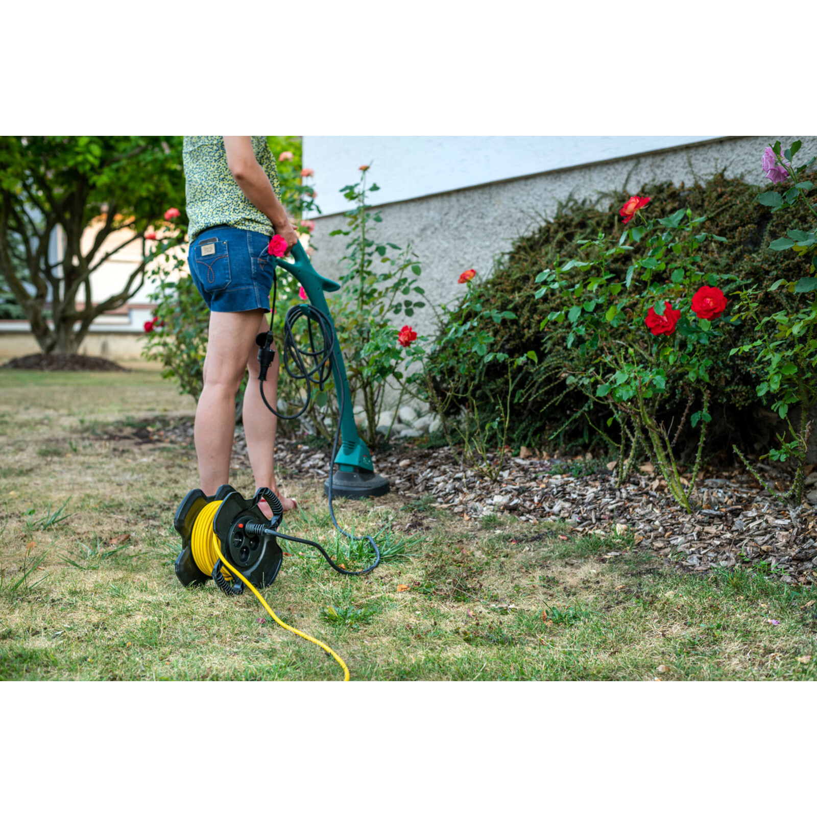 Enrouleur de câble X-GUM 20m H05VV-F 3G1,5 jaune BRENNENSTUHL - 1169721200